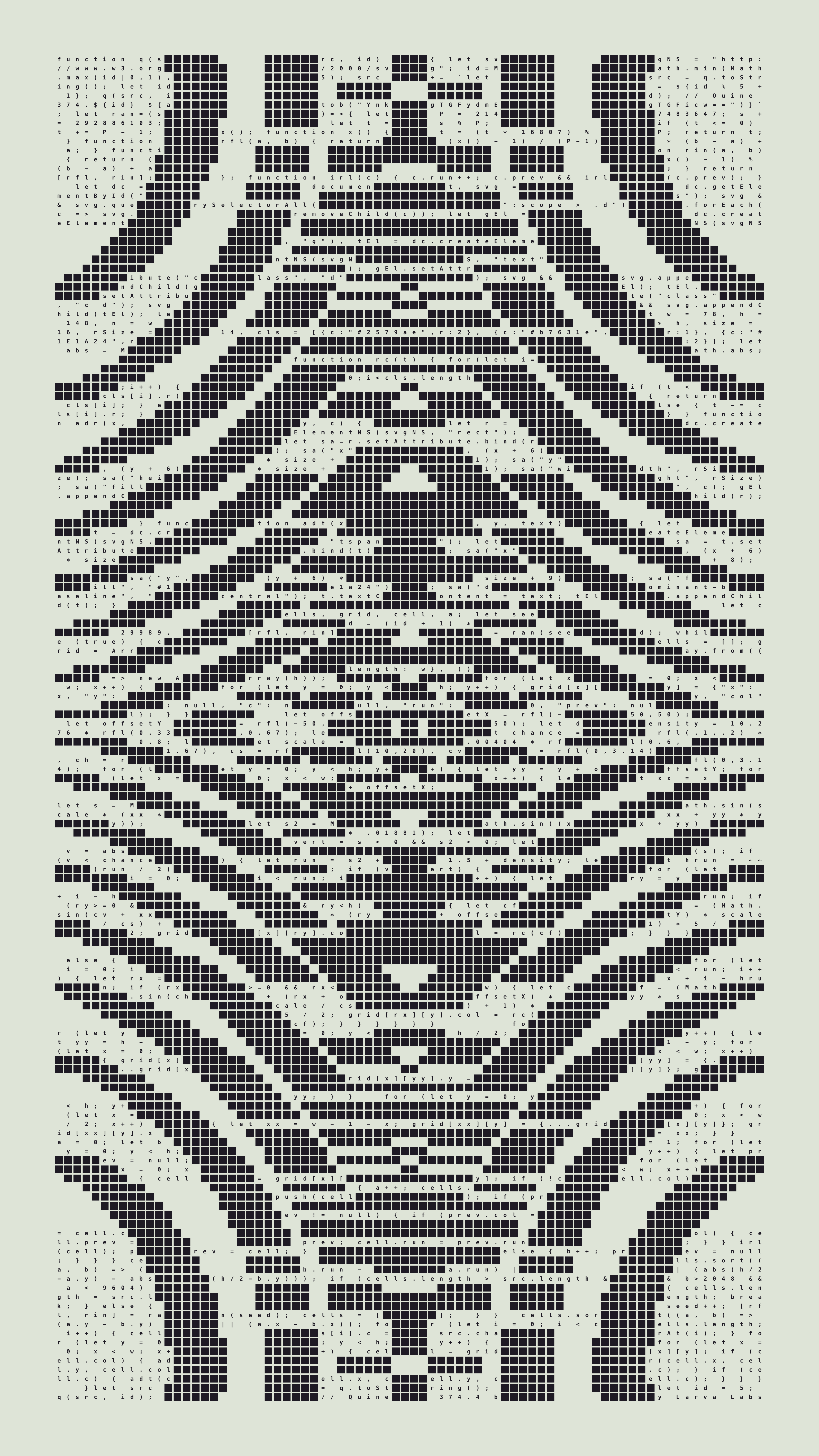 Quine #374 — Generation 4 (poster)