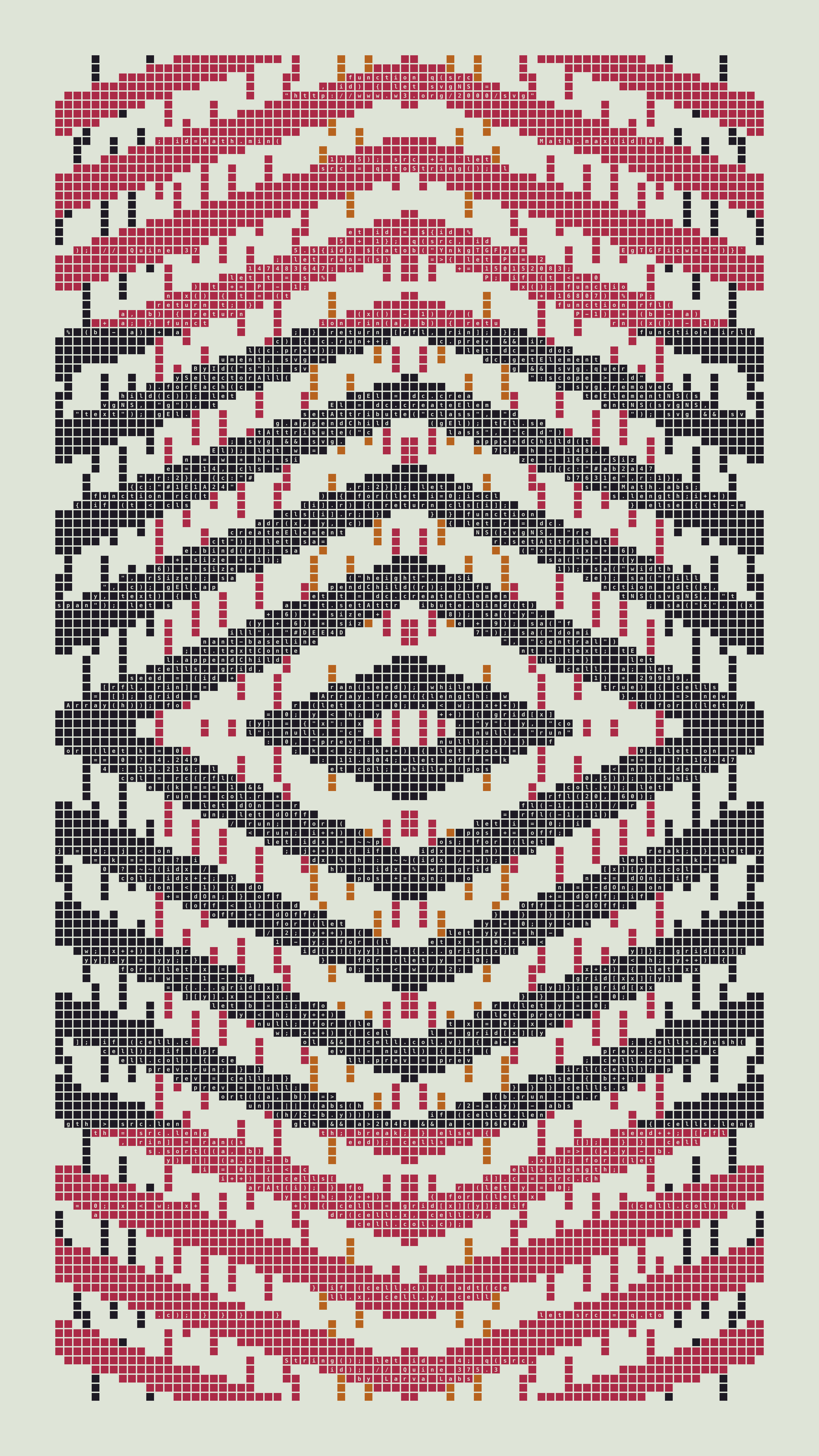 Quine #375 — Generation 3 (poster)