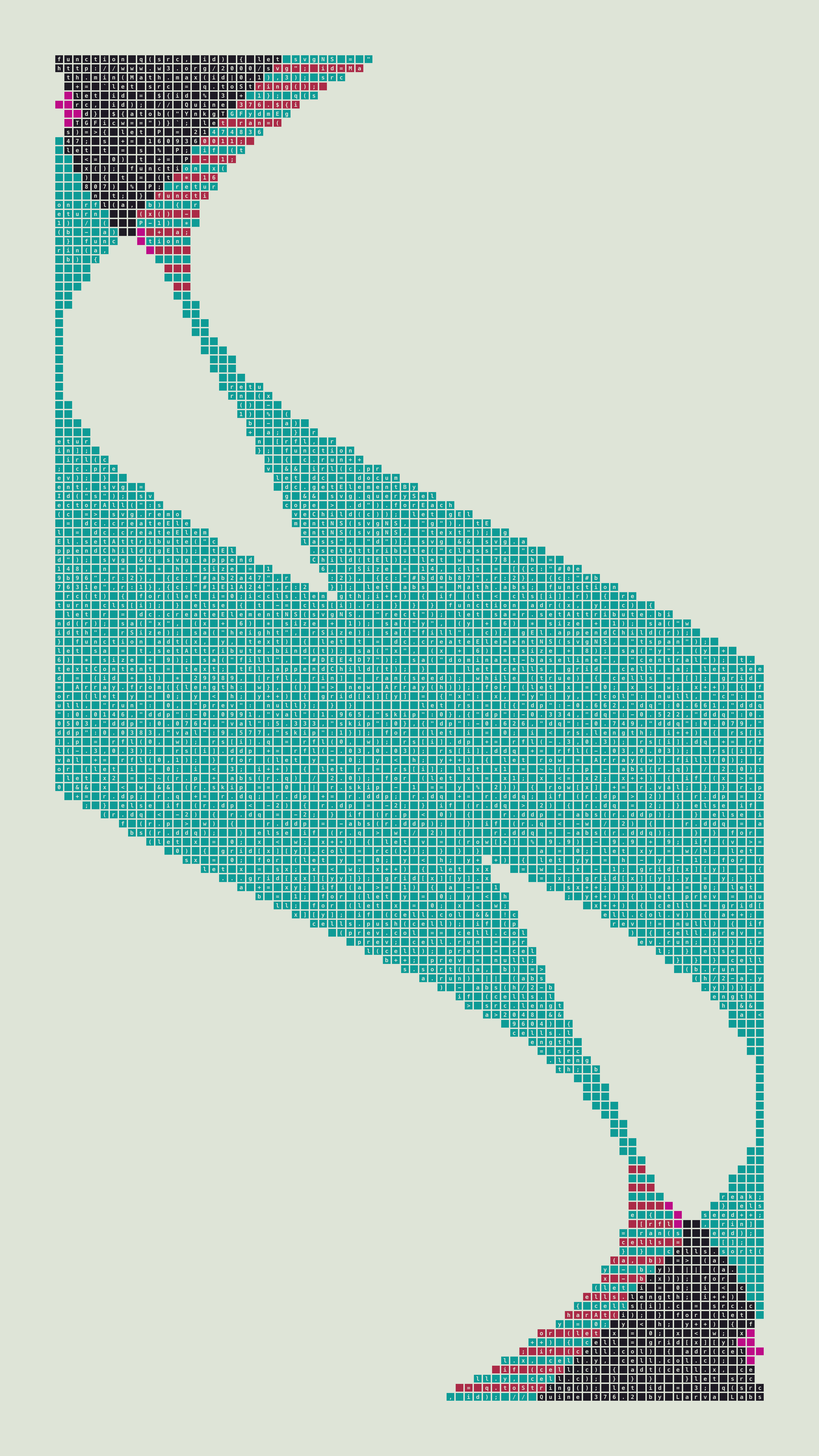 Quine #376 — Generation 2 (poster)