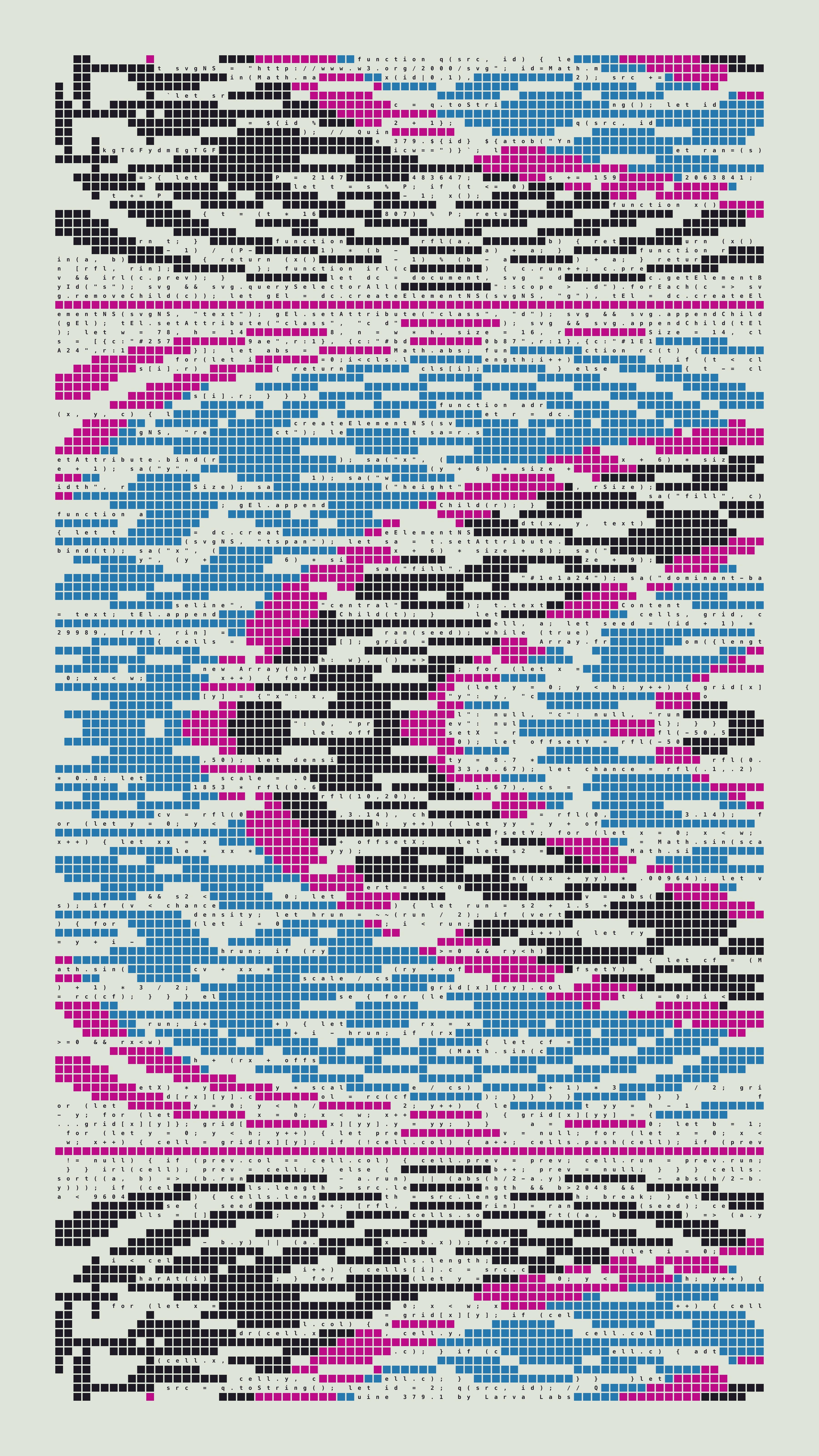 Quine #379 — Generation 1 (poster)