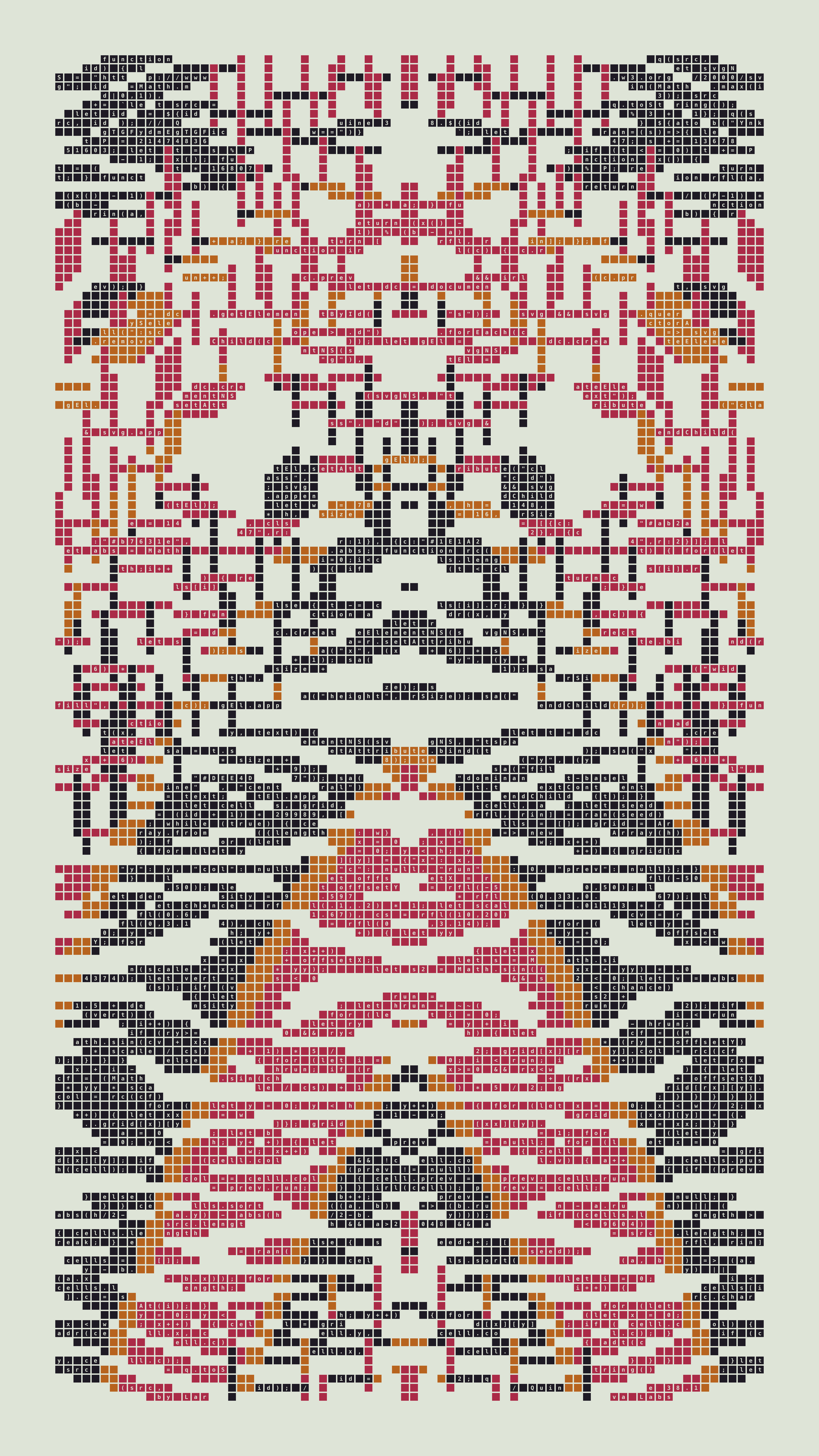 Quine #38 — Generation 1 (poster)