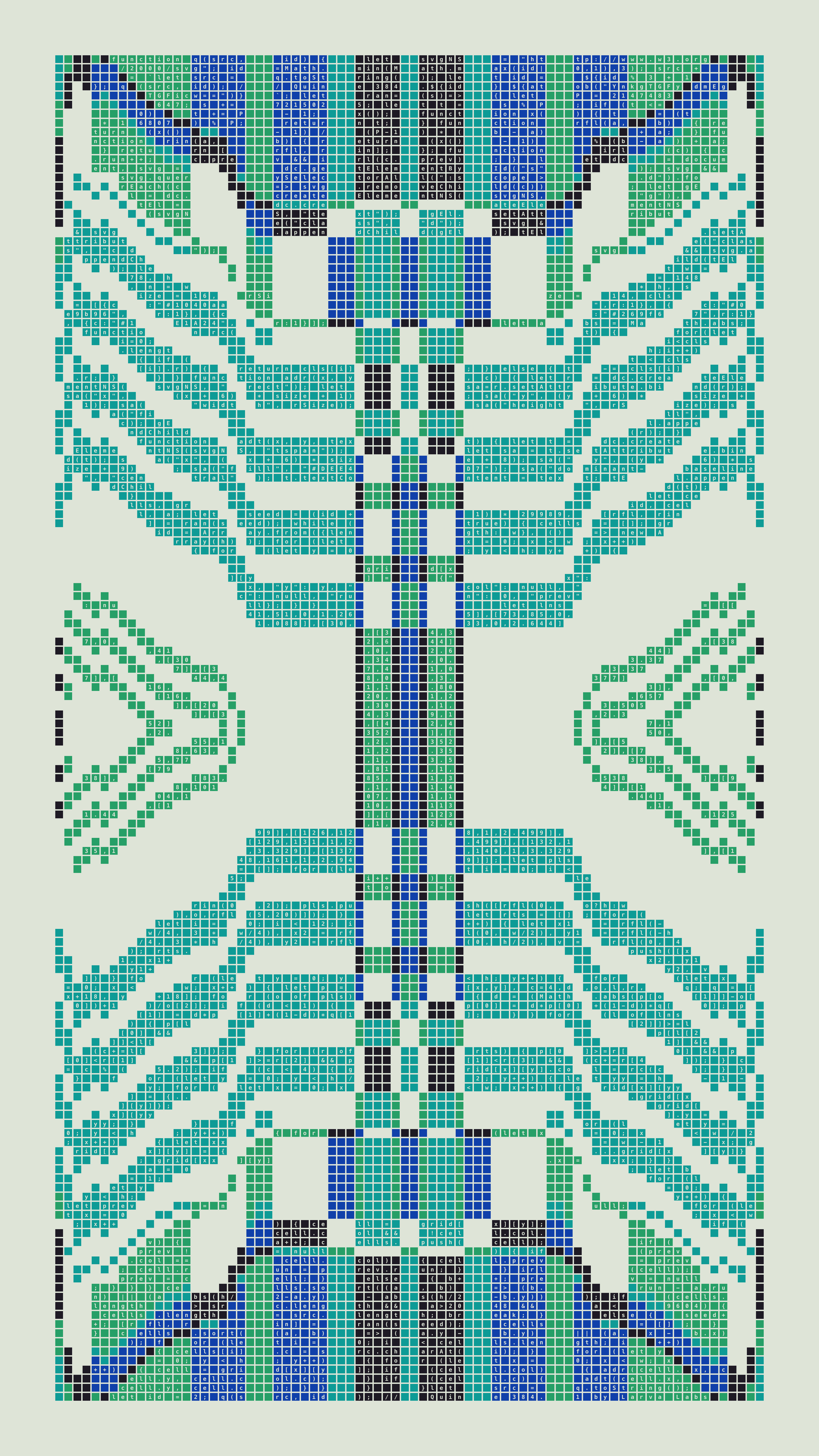 Quine #384 — Generation 1 (poster)