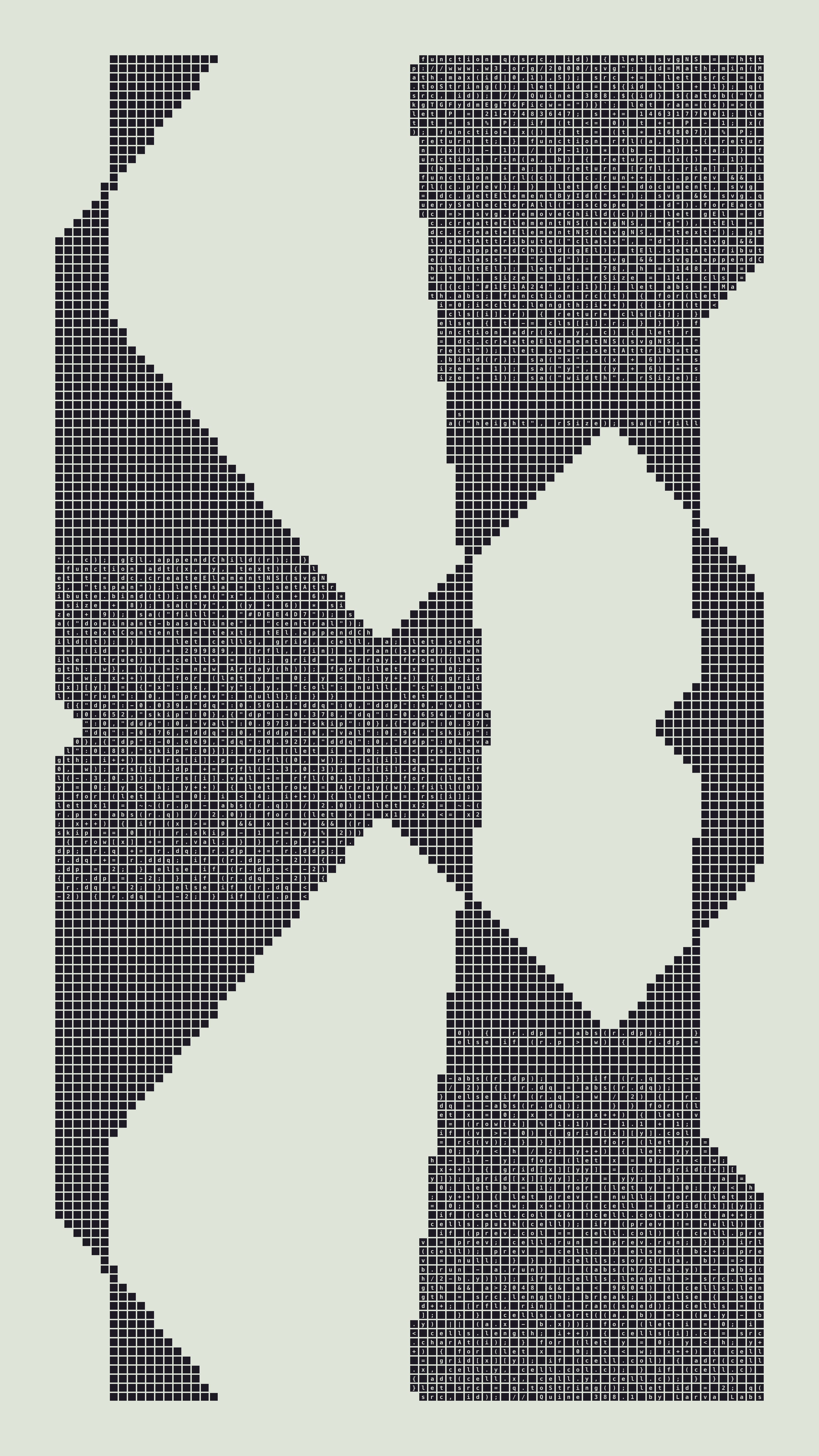 Quine #388 — Generation 1 (poster)