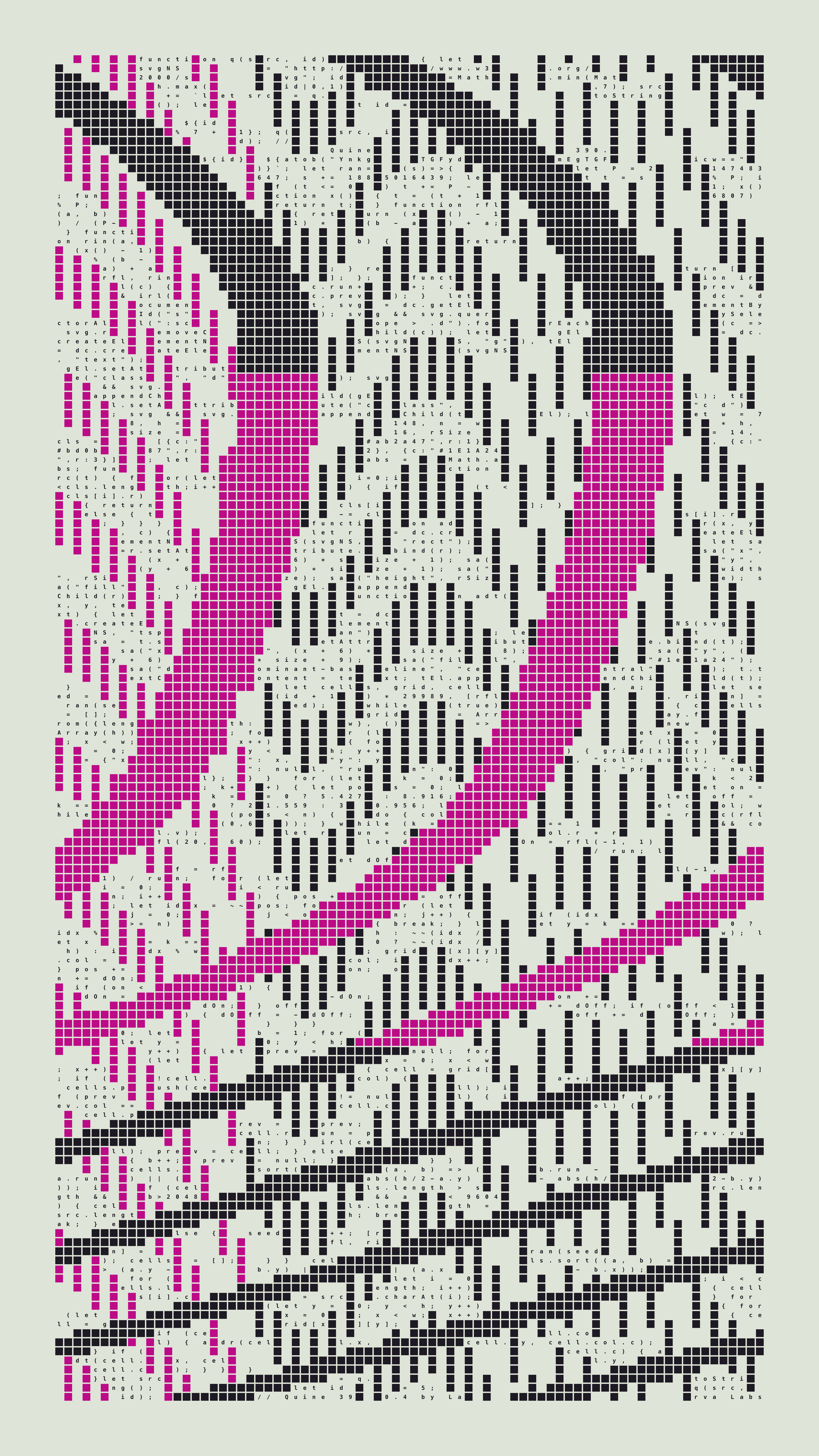 Quine #390 — Generation 4