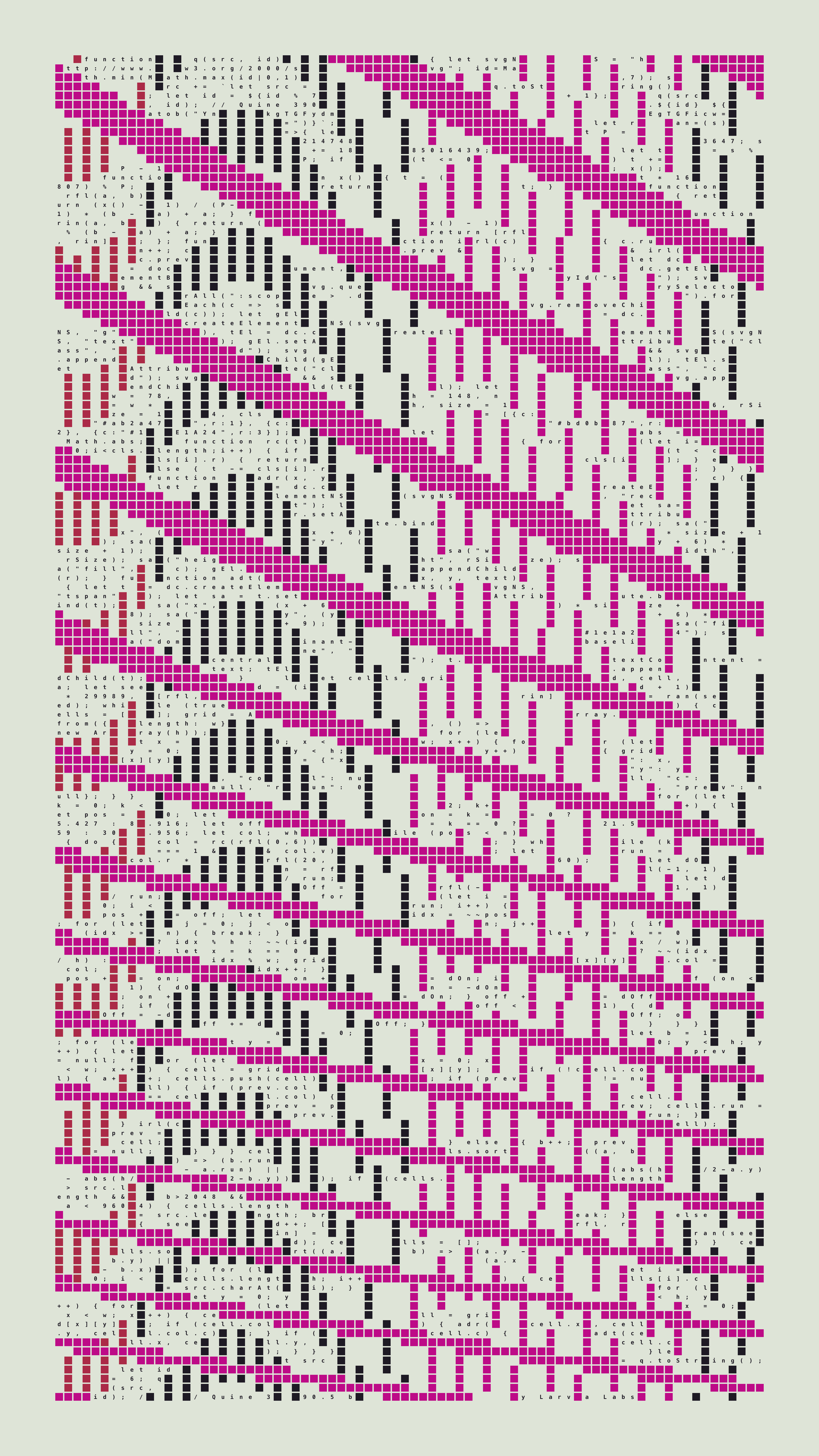 Quine #390 — Generation 5