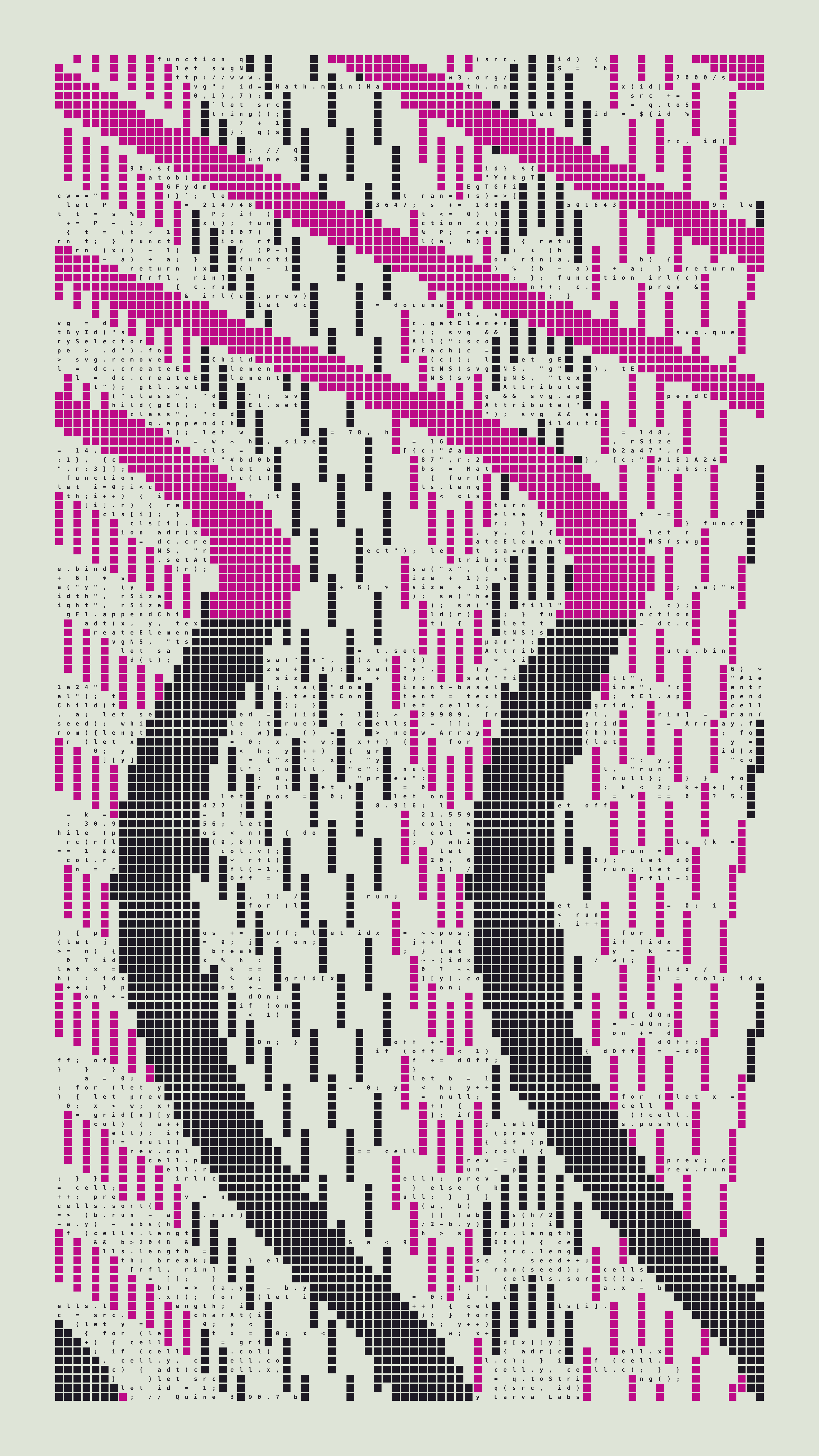 Quine #390 — Generation 7