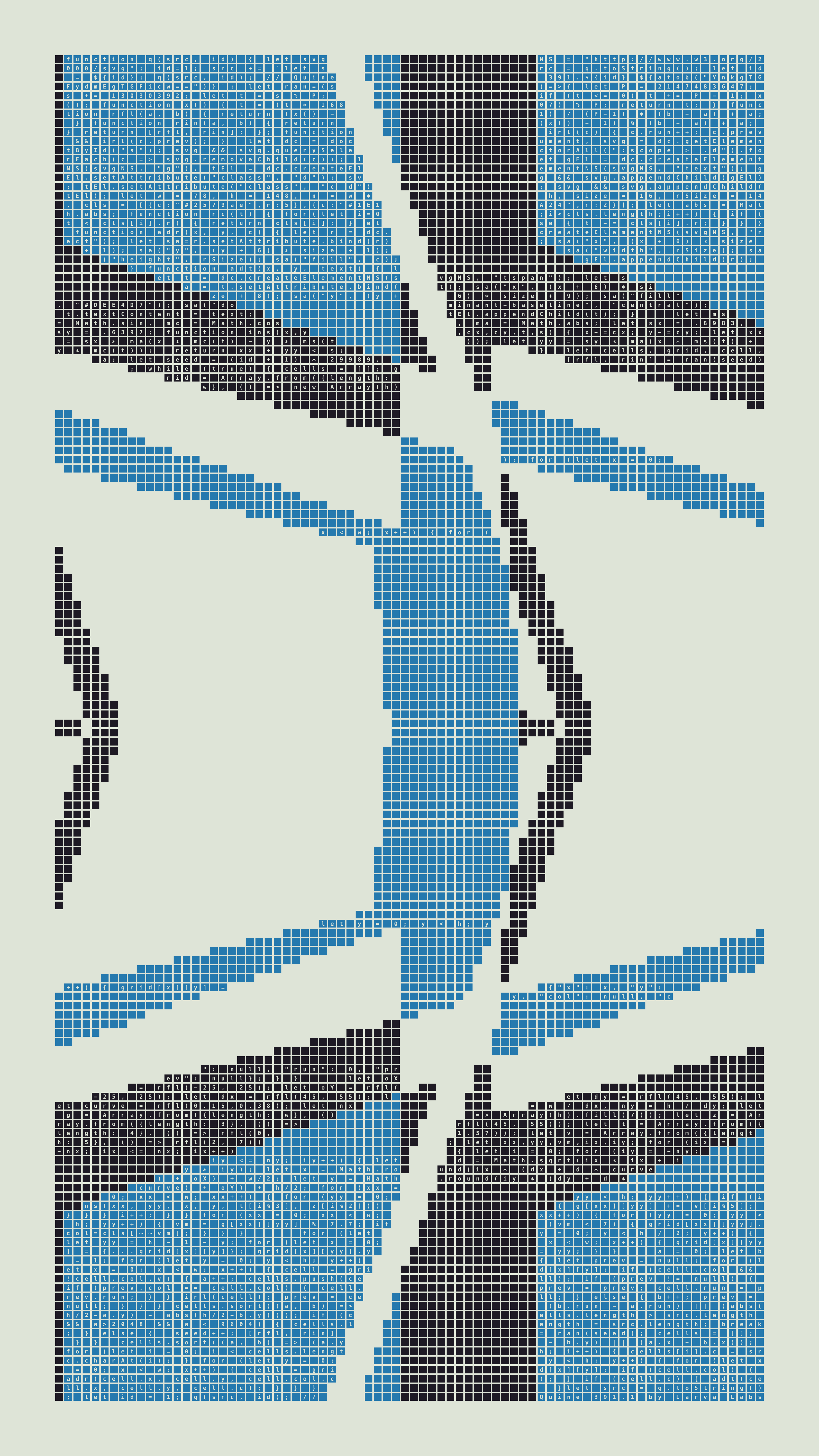 Quine #391 — Generation 1 (poster)