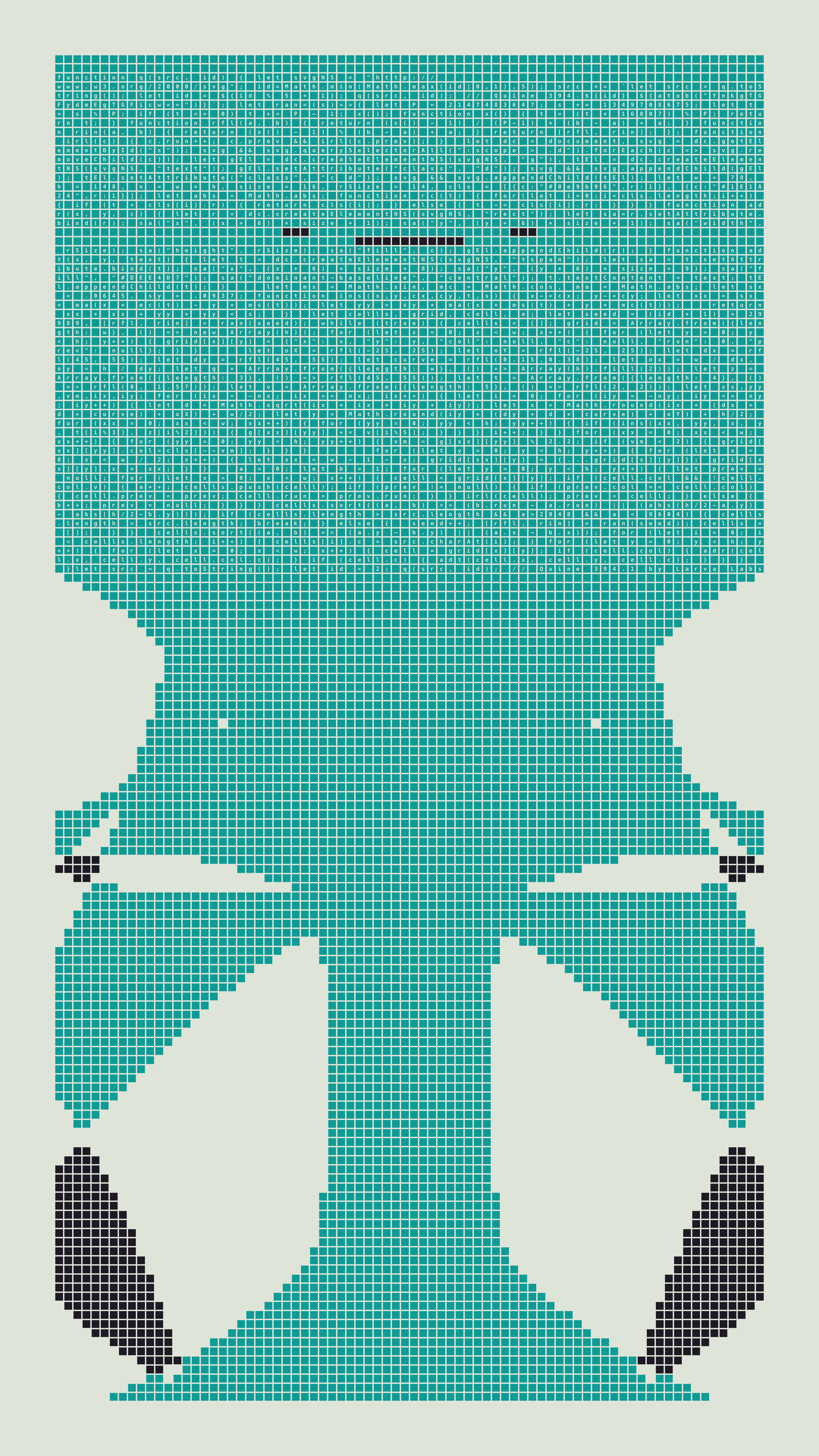 Quine #394 — Generation 1 (poster)