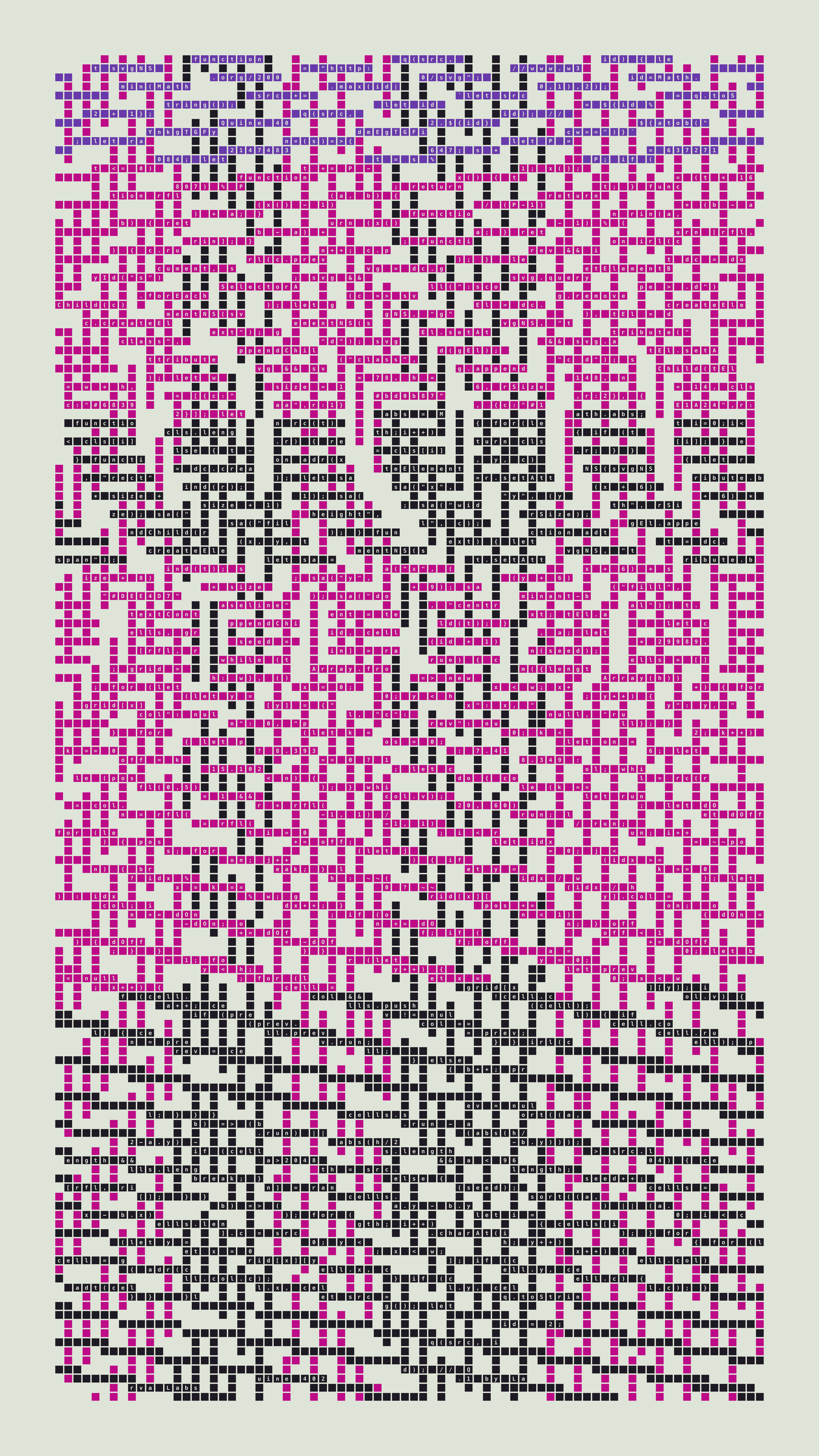 Quine #402 — Generation 1 (poster)