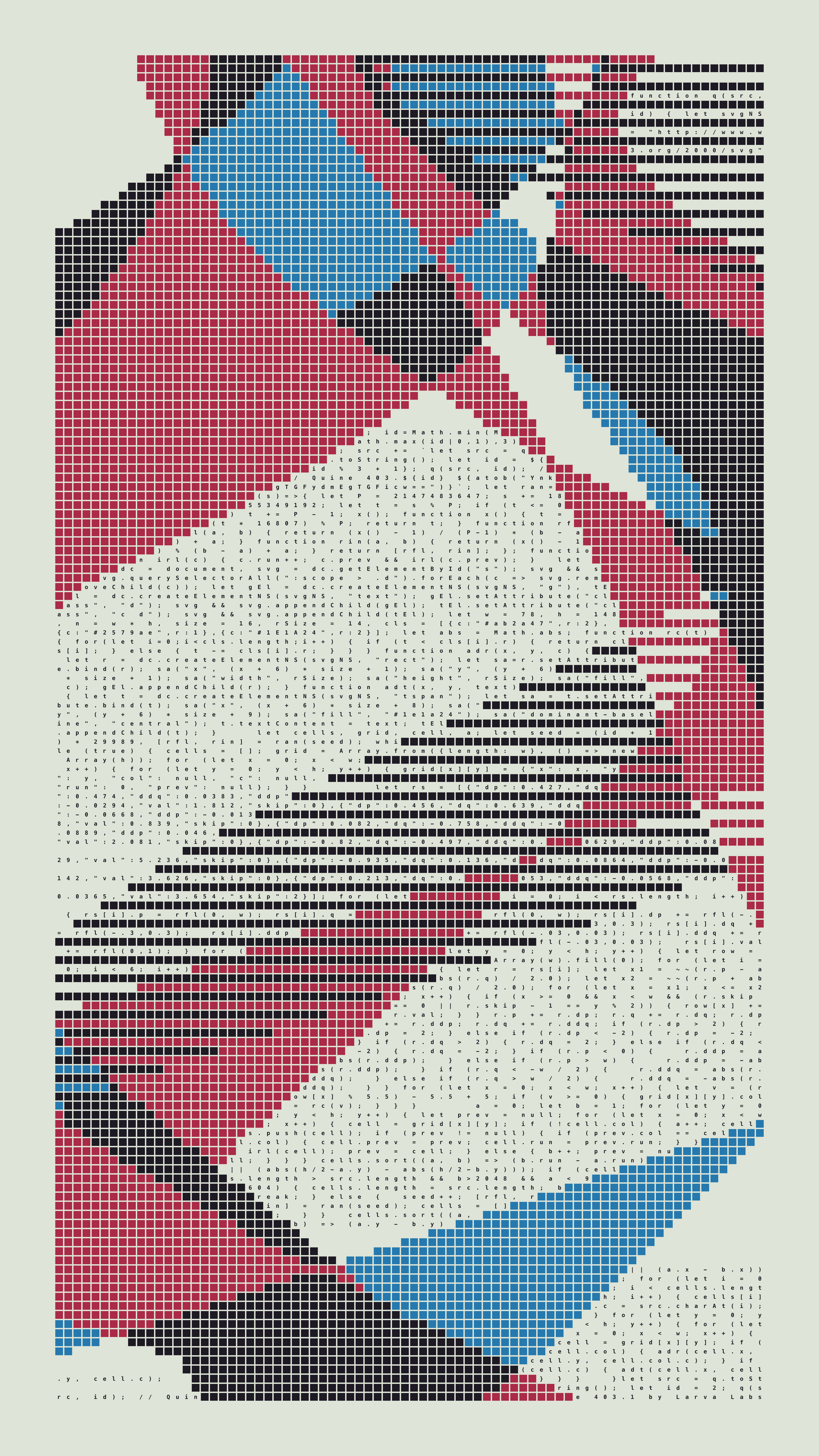 Quine #403 — Generation 1 (poster)