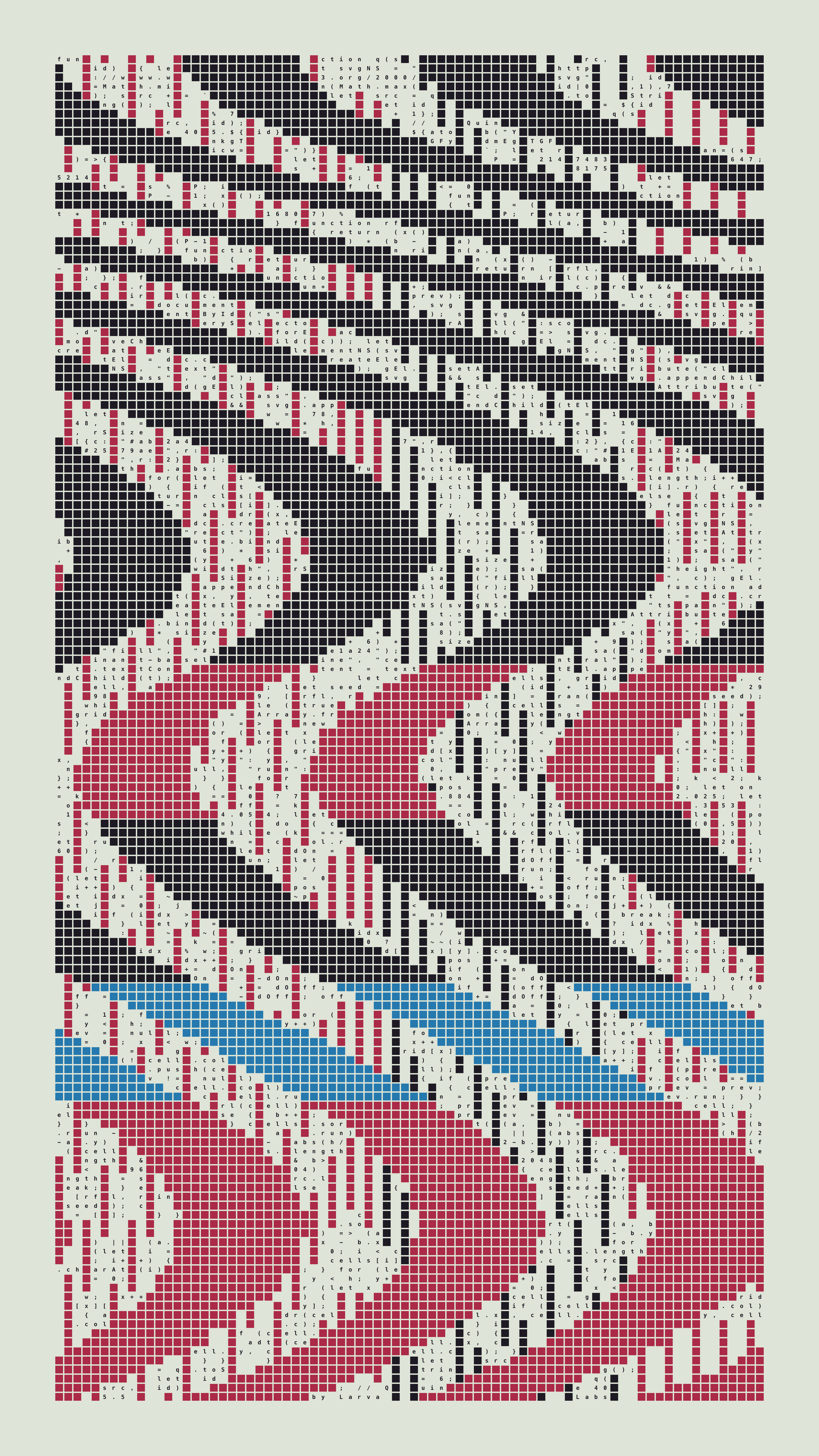 Quine #405 — Generation 5 (poster)