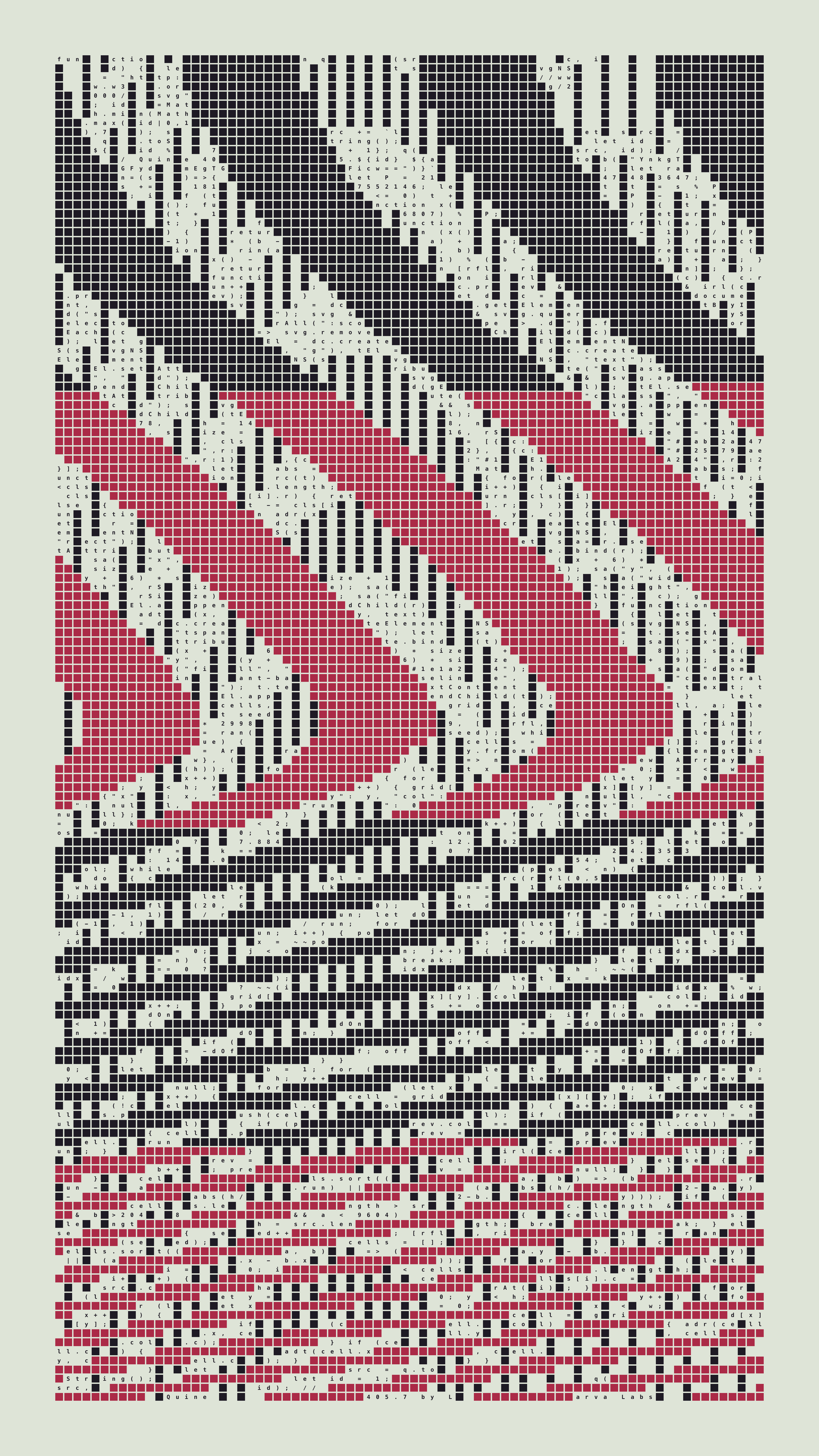 Quine #405 — Generation 7