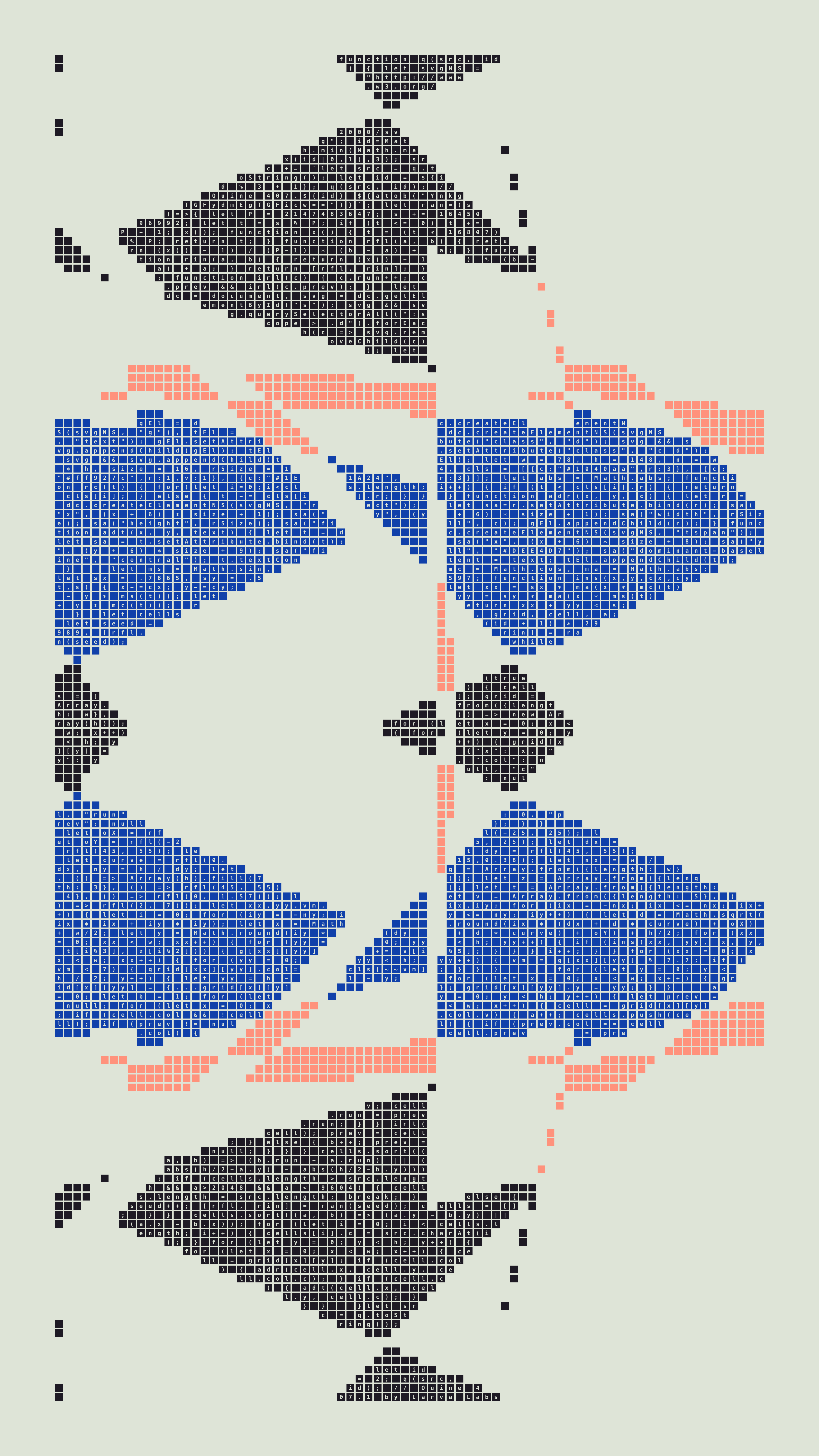 Quine #407 — Generation 1 (poster)