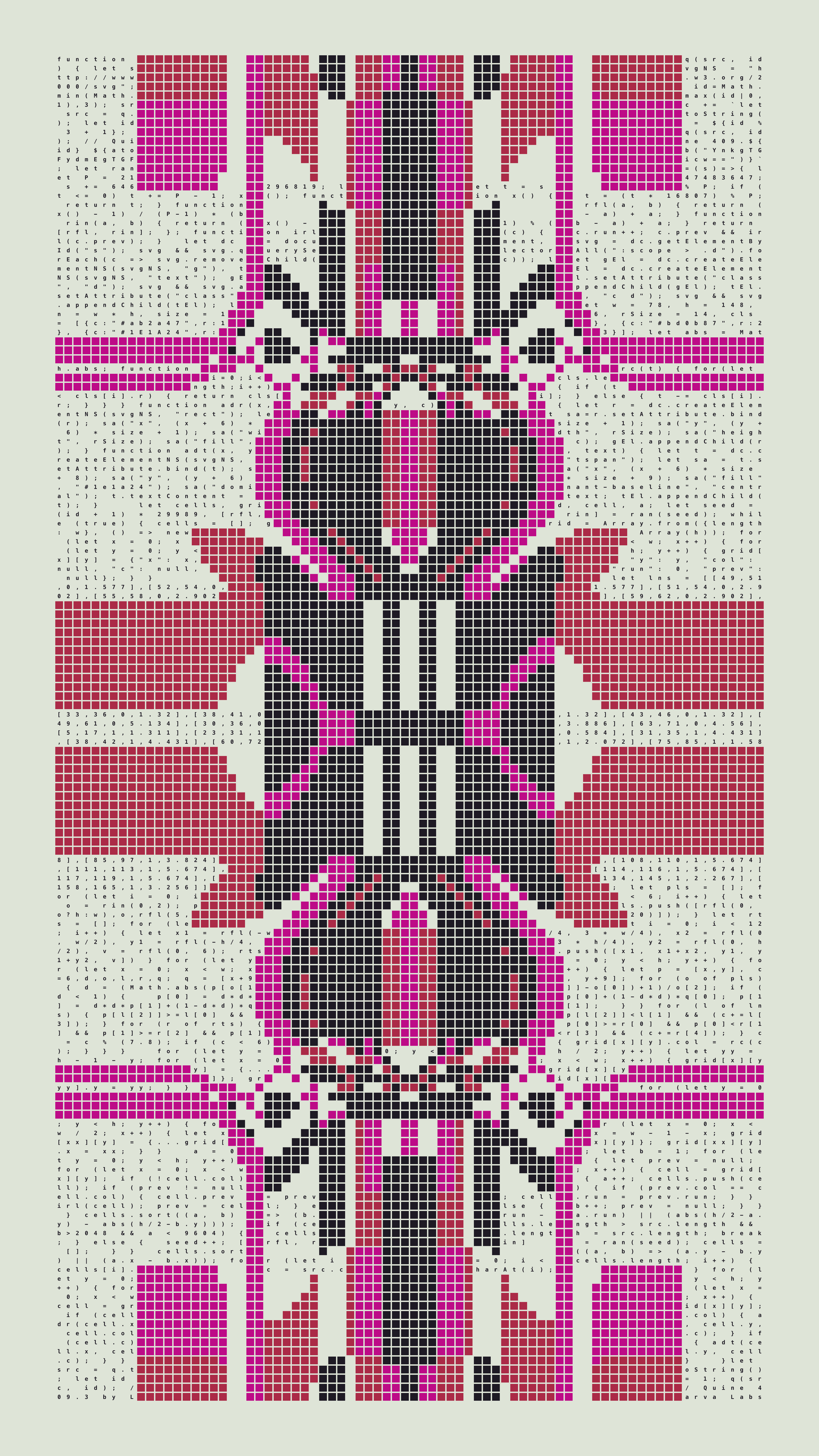 Quine #409 — Generation 3 (poster)
