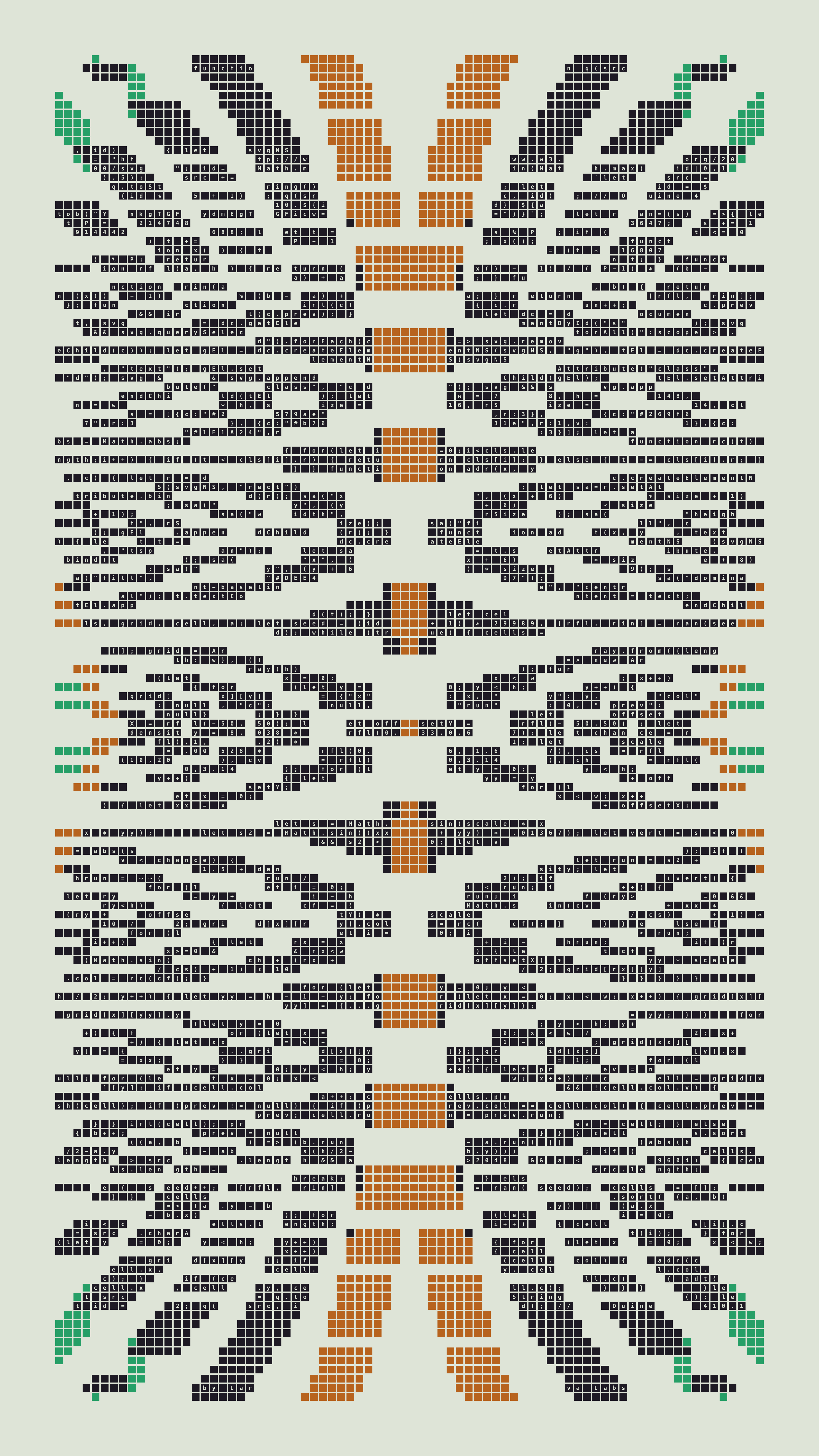 Quine #410 — Generation 1 (poster)