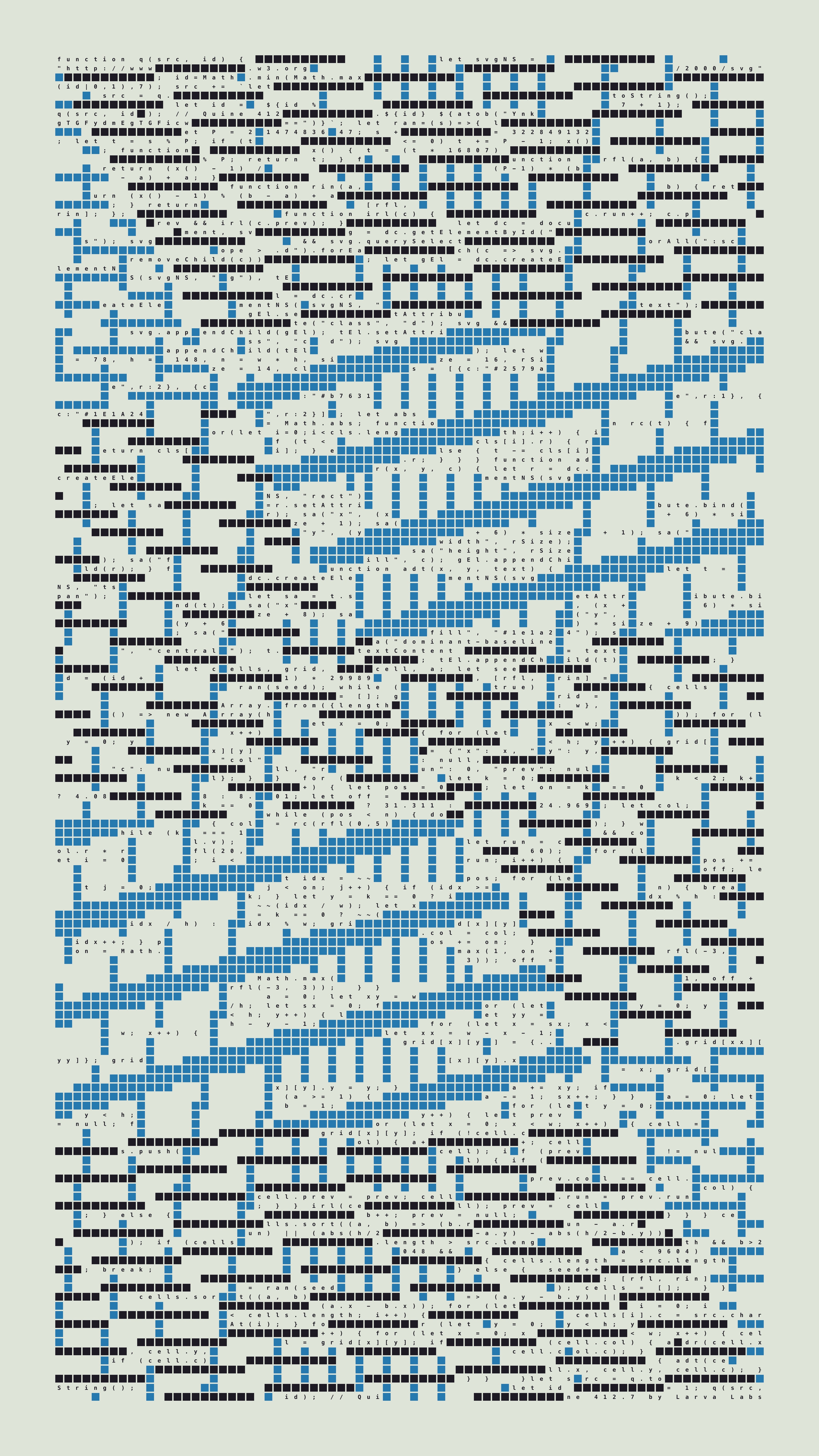 Quine #412 — Generation 7
