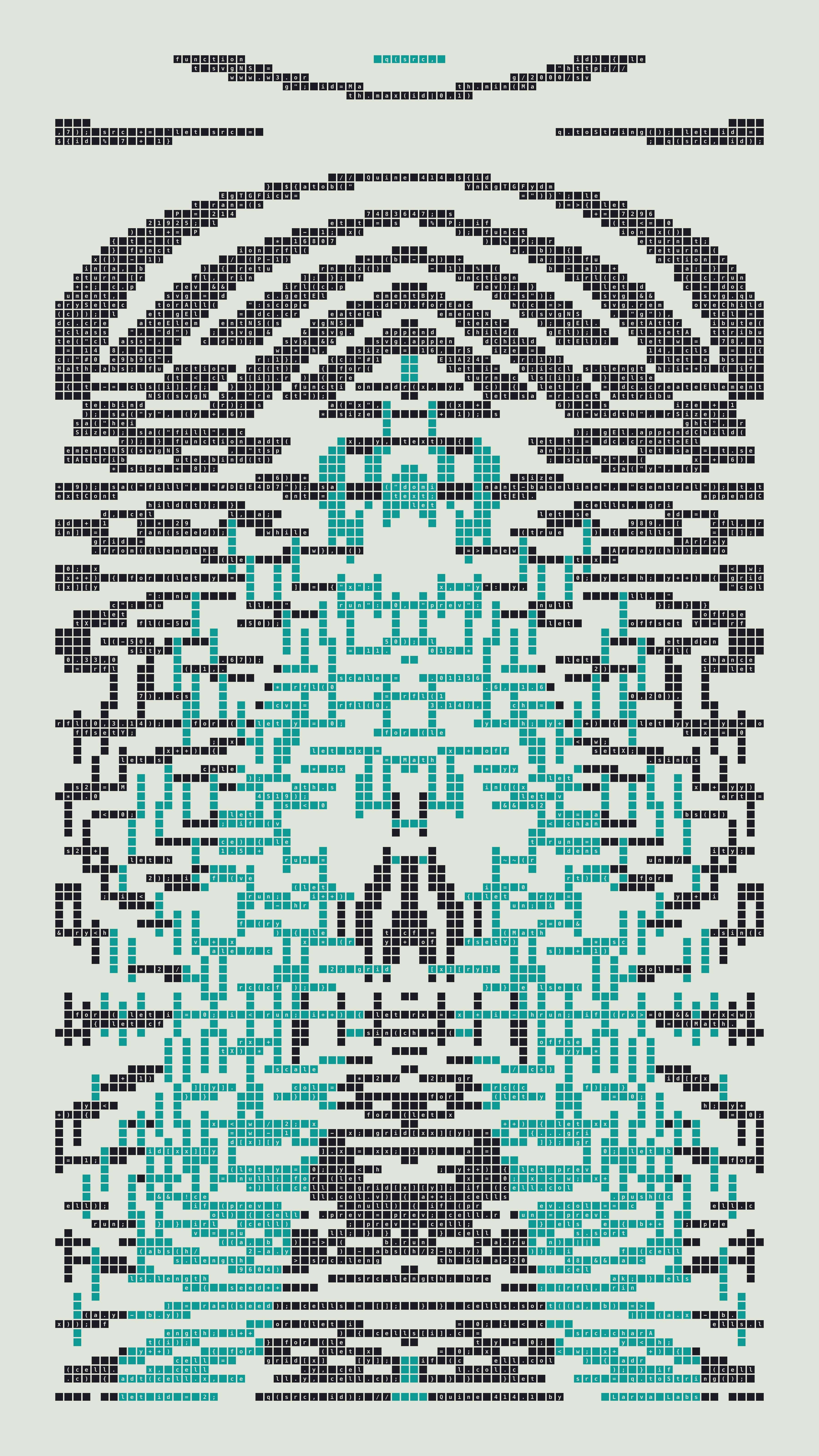 Quine #414 — Generation 1 (poster)