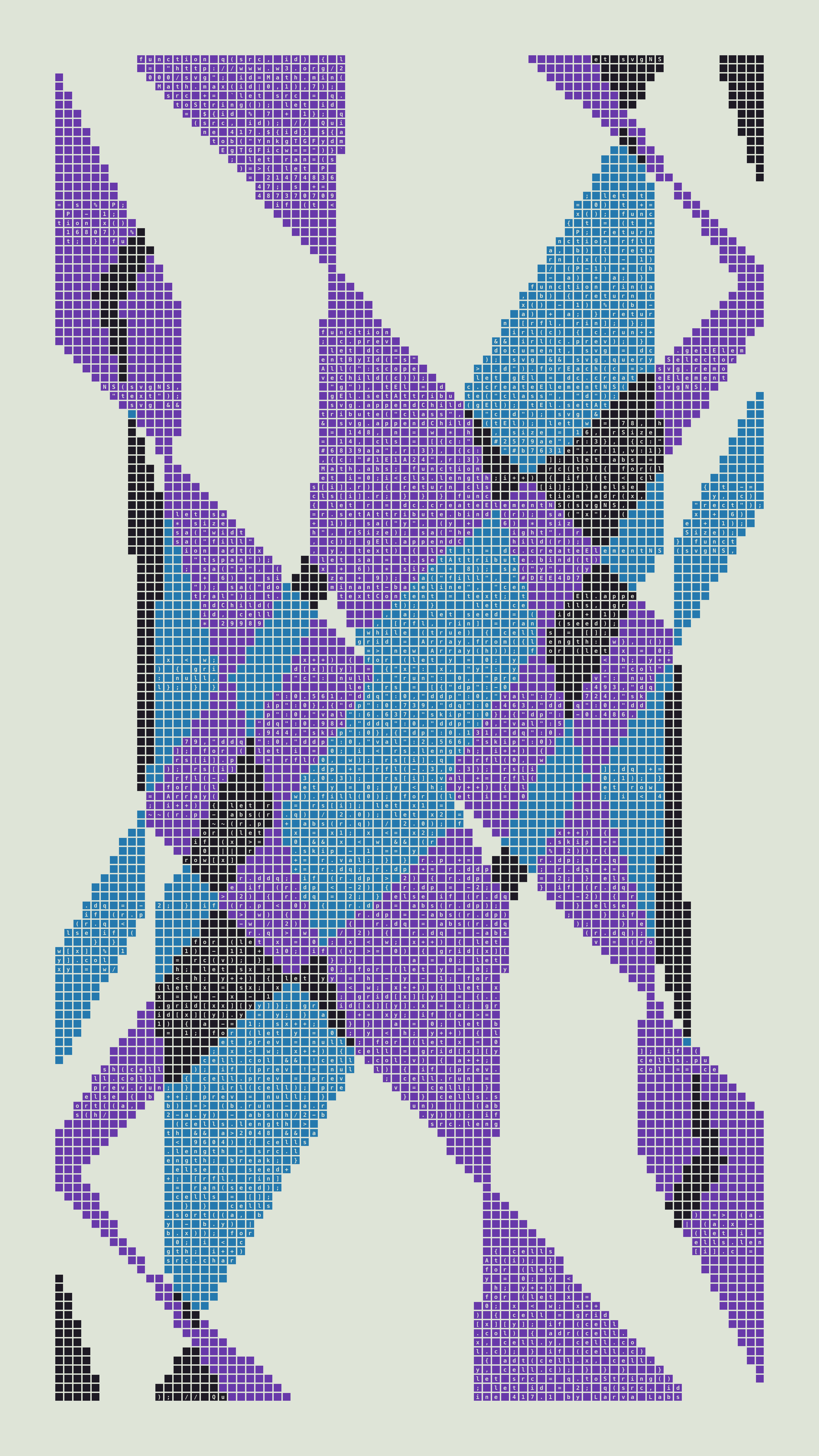 Quine #417 — Generation 1 (poster)