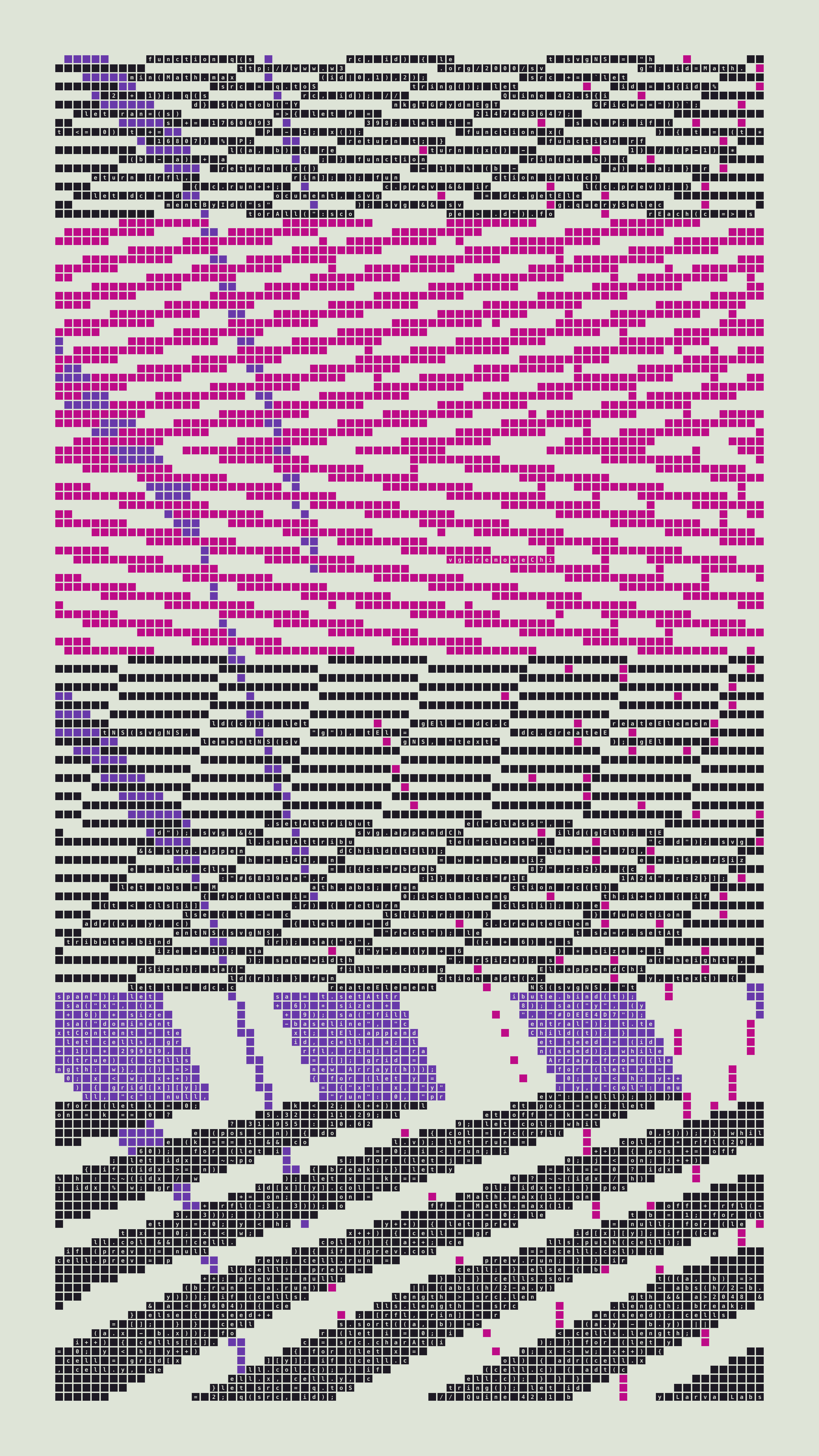 Quine #42 — Generation 1 (poster)