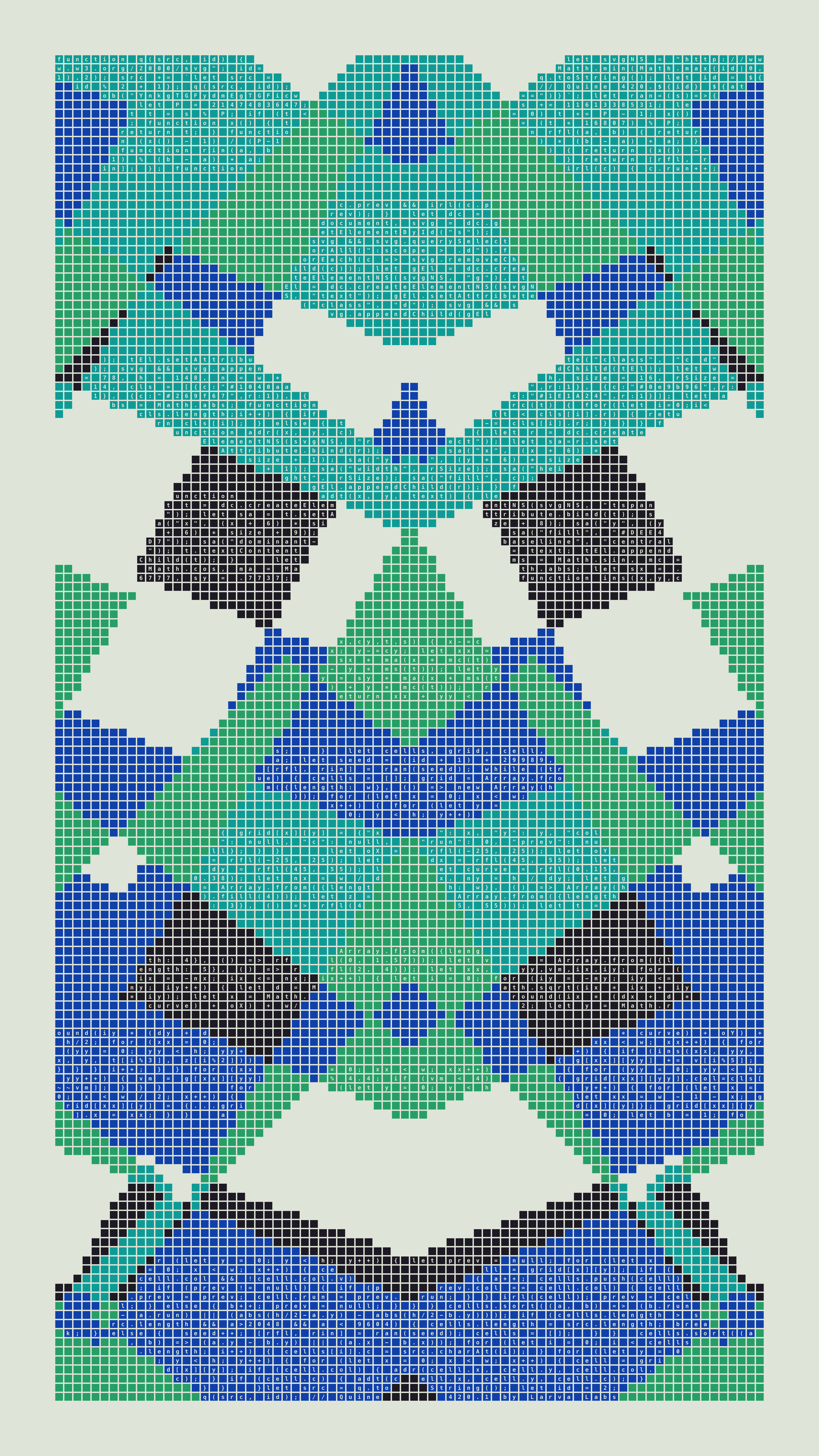 Quine #420 — Generation 1 (poster)