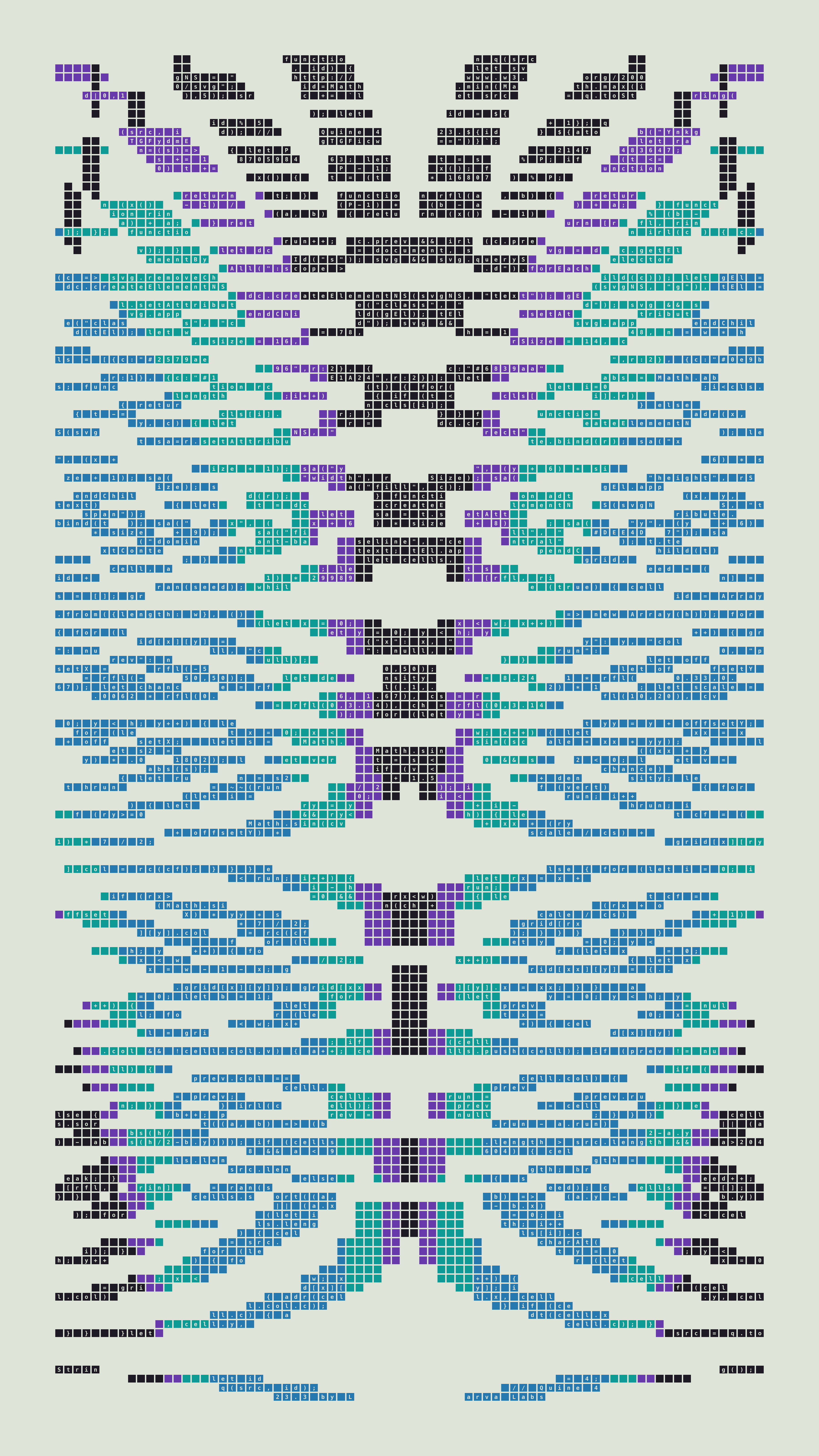 Quine #423 — Generation 3 (poster)