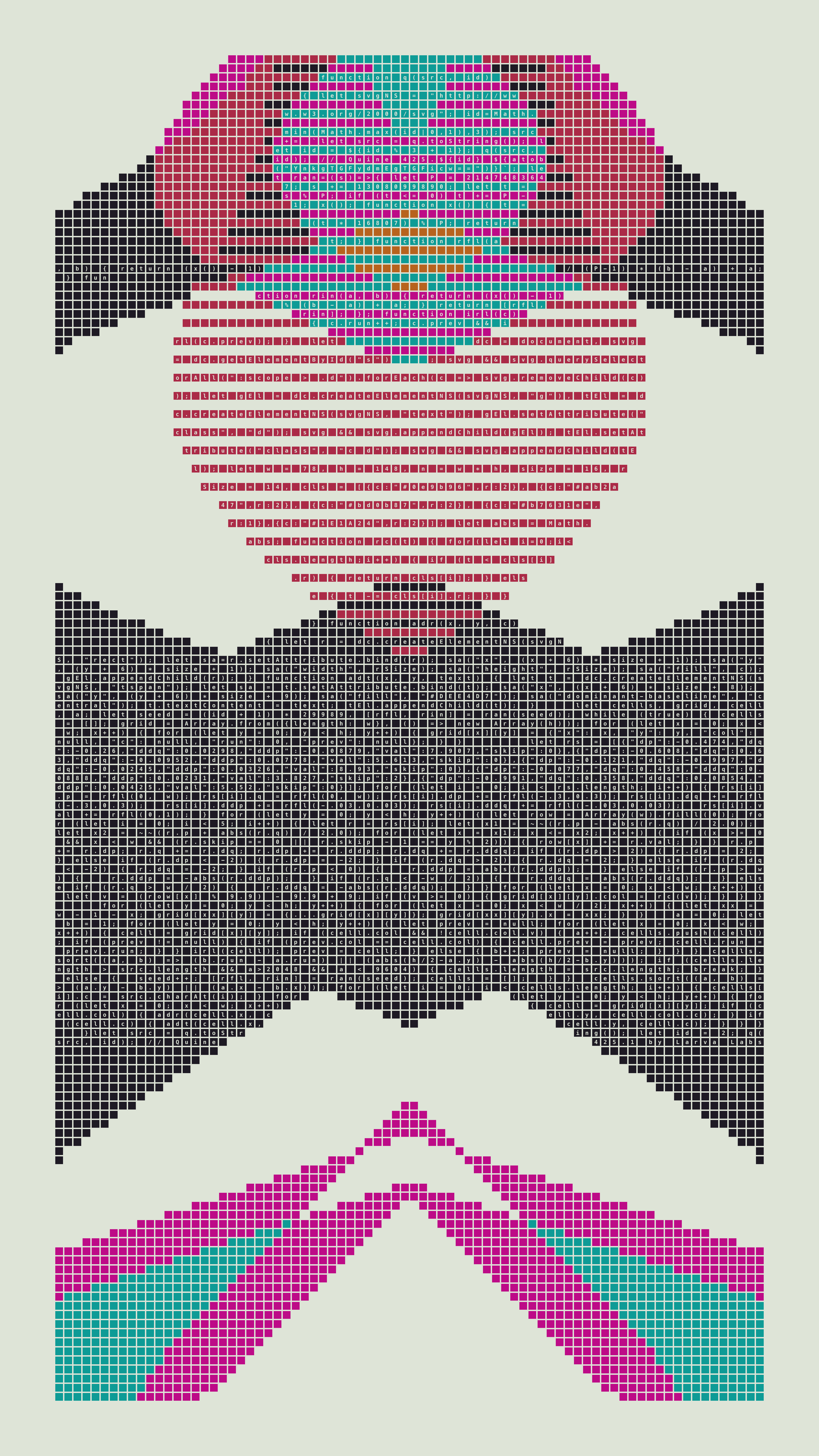 Quine #425 — Generation 1 (poster)