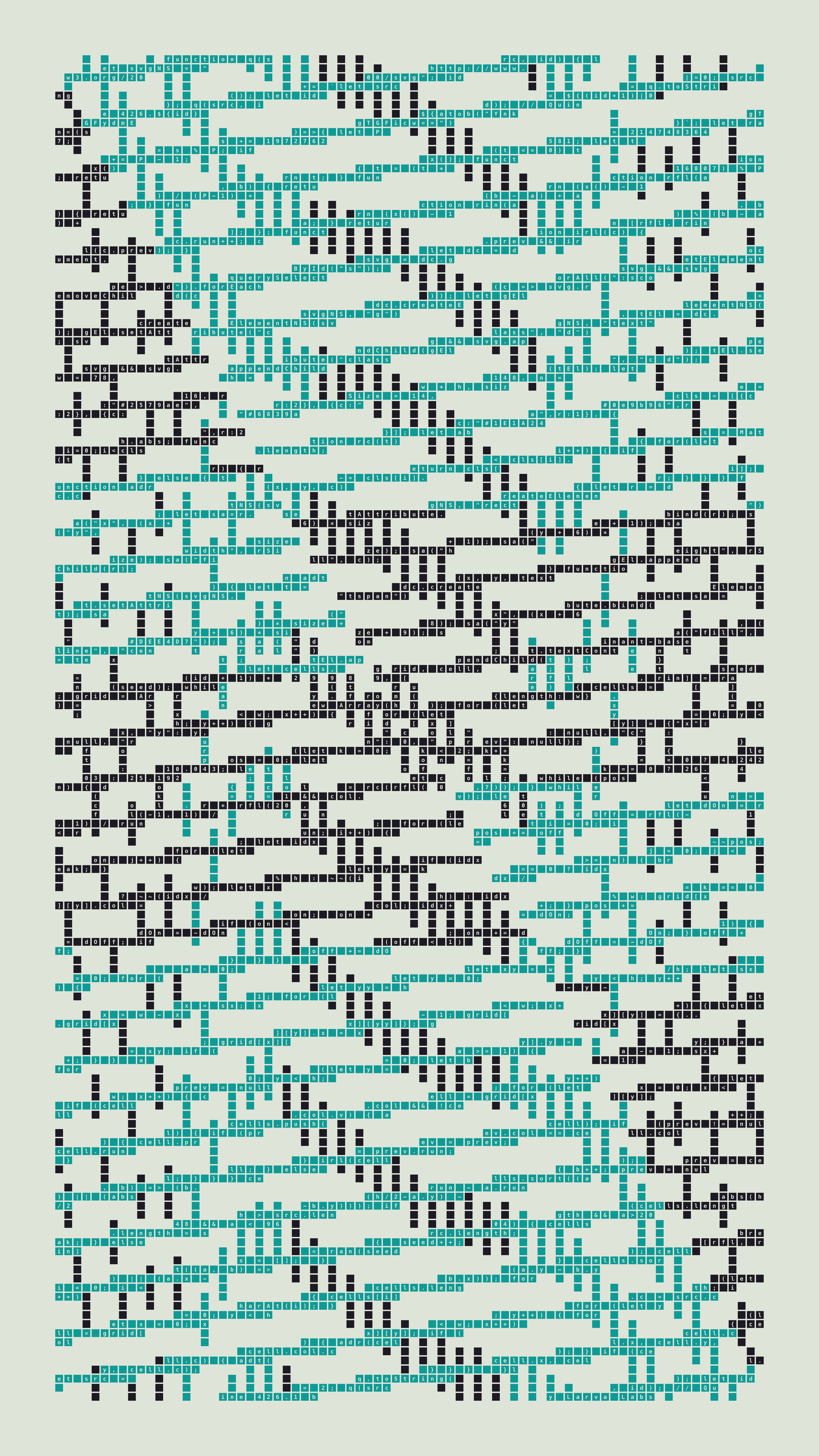 Quine #426 — Generation 1 (poster)