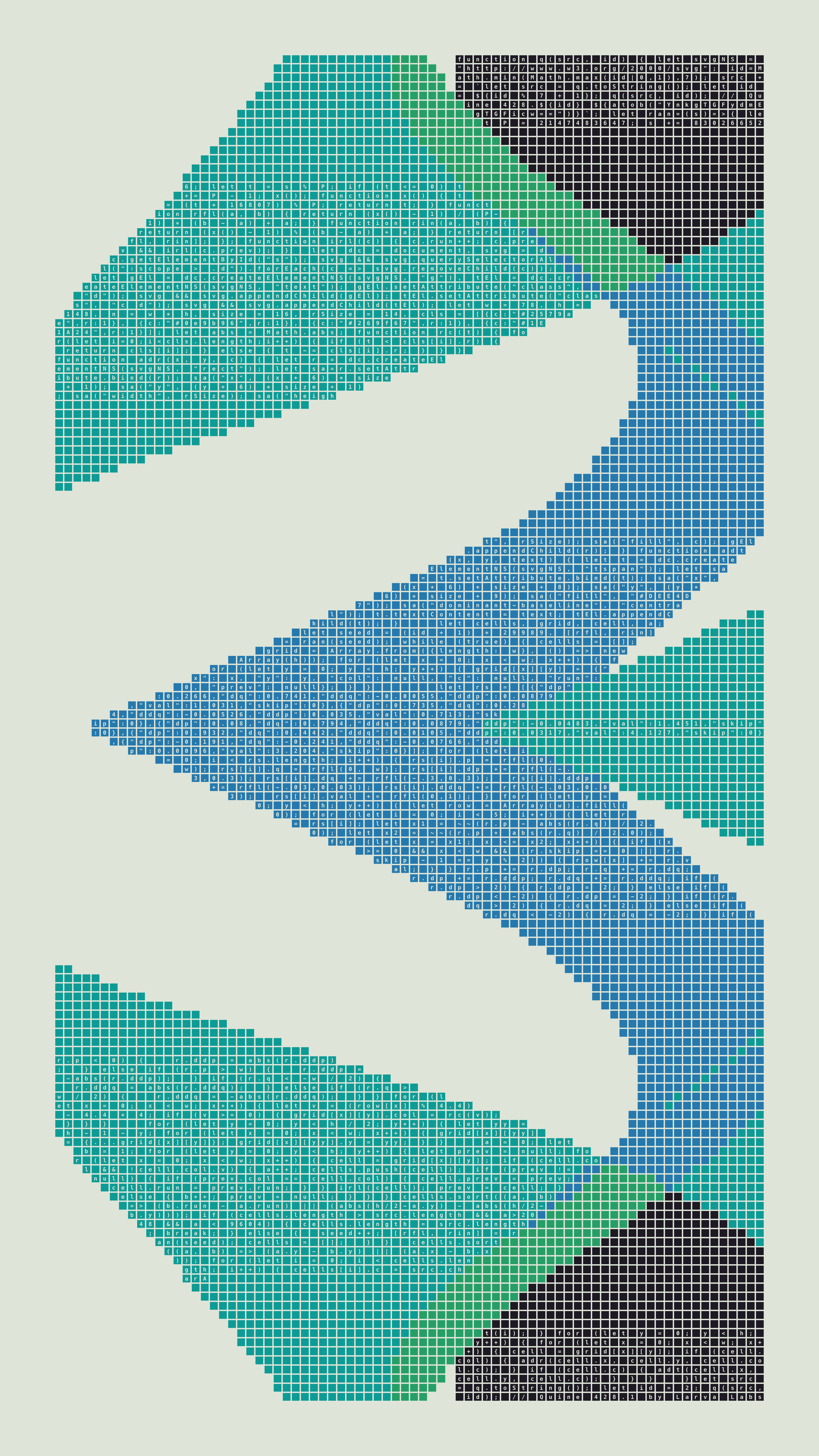 Quine #428 — Generation 1 (poster)