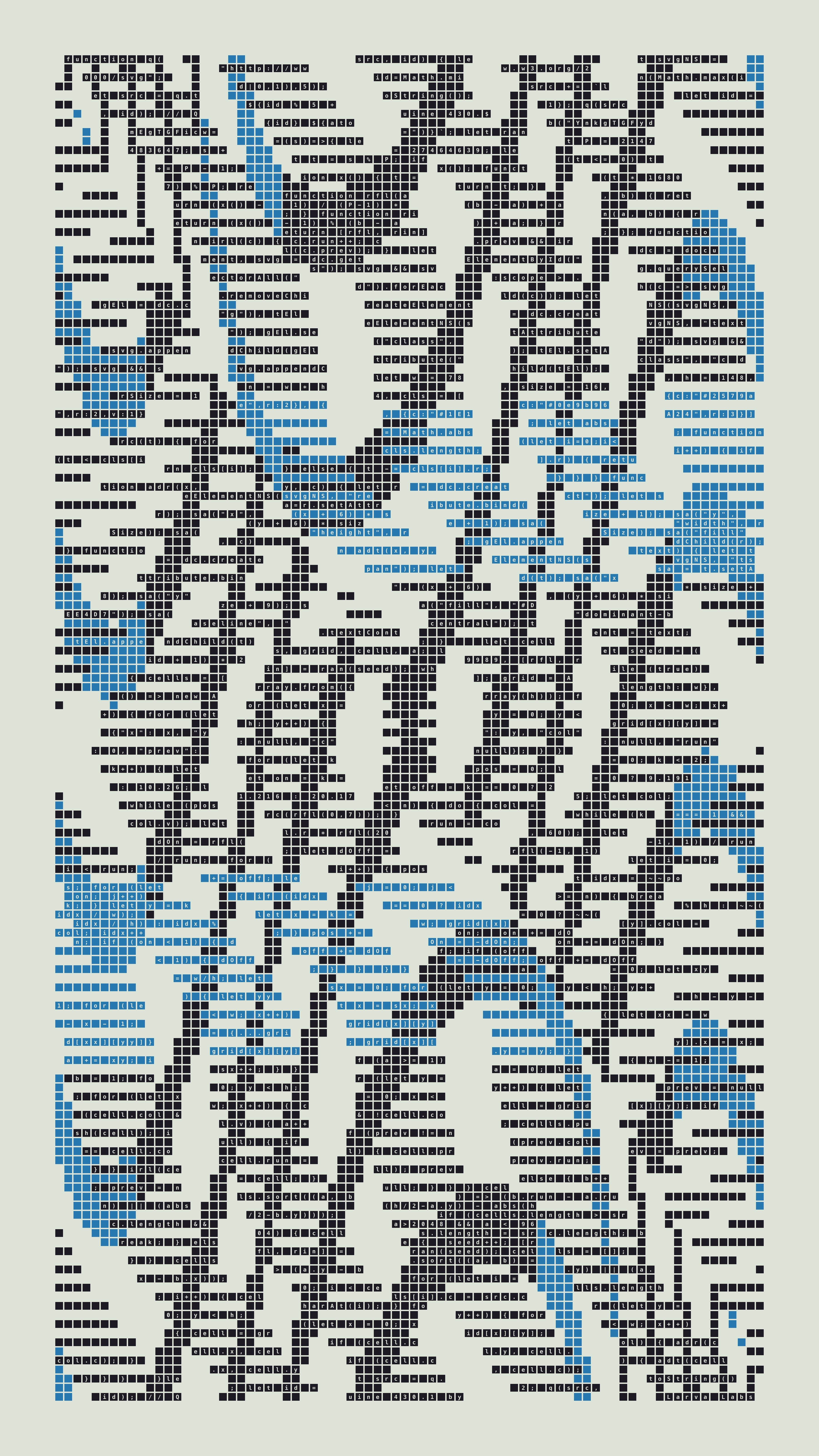 Quine #430 — Generation 1 (poster)