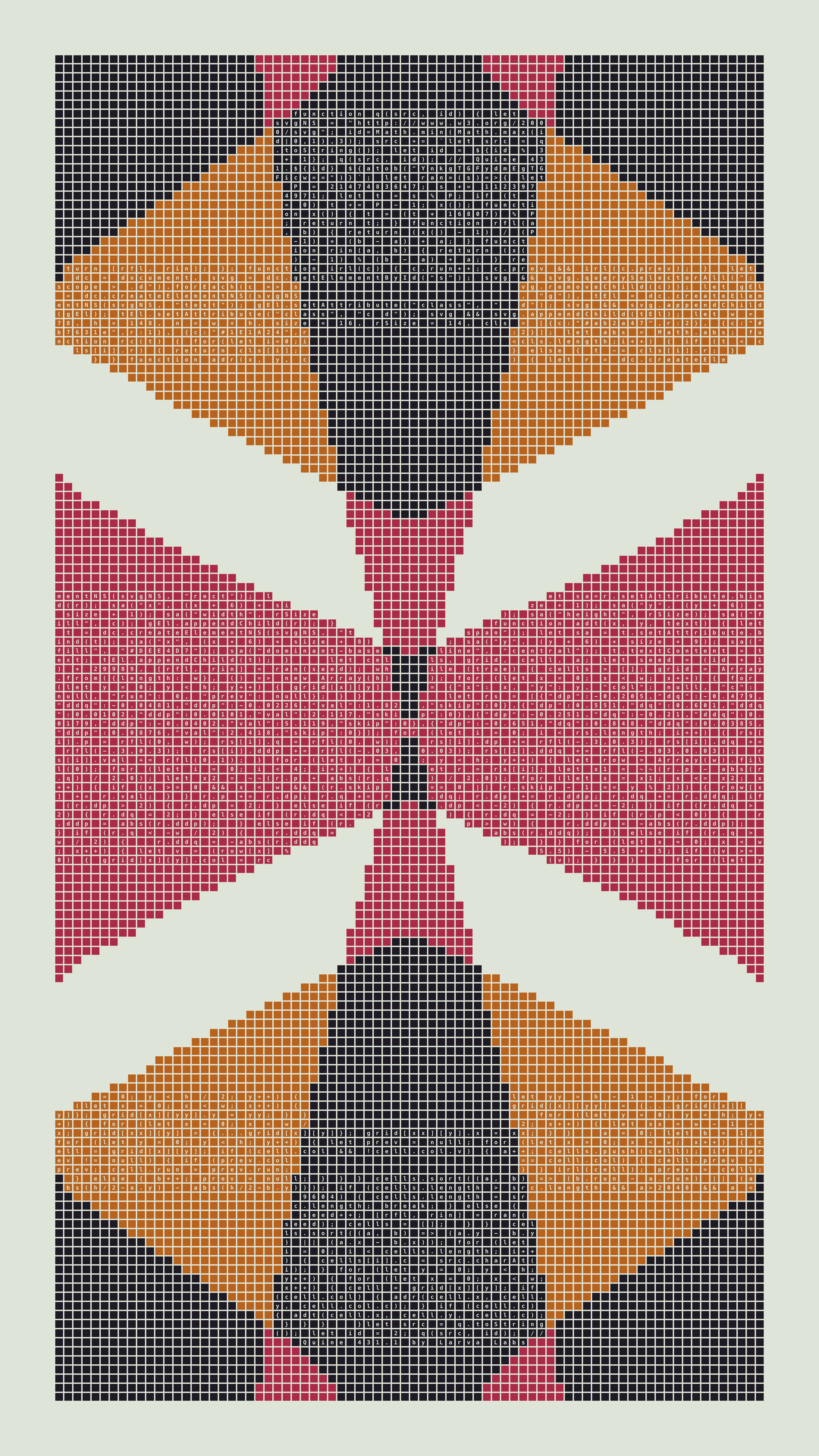 Quine #431 — Generation 1 (poster)