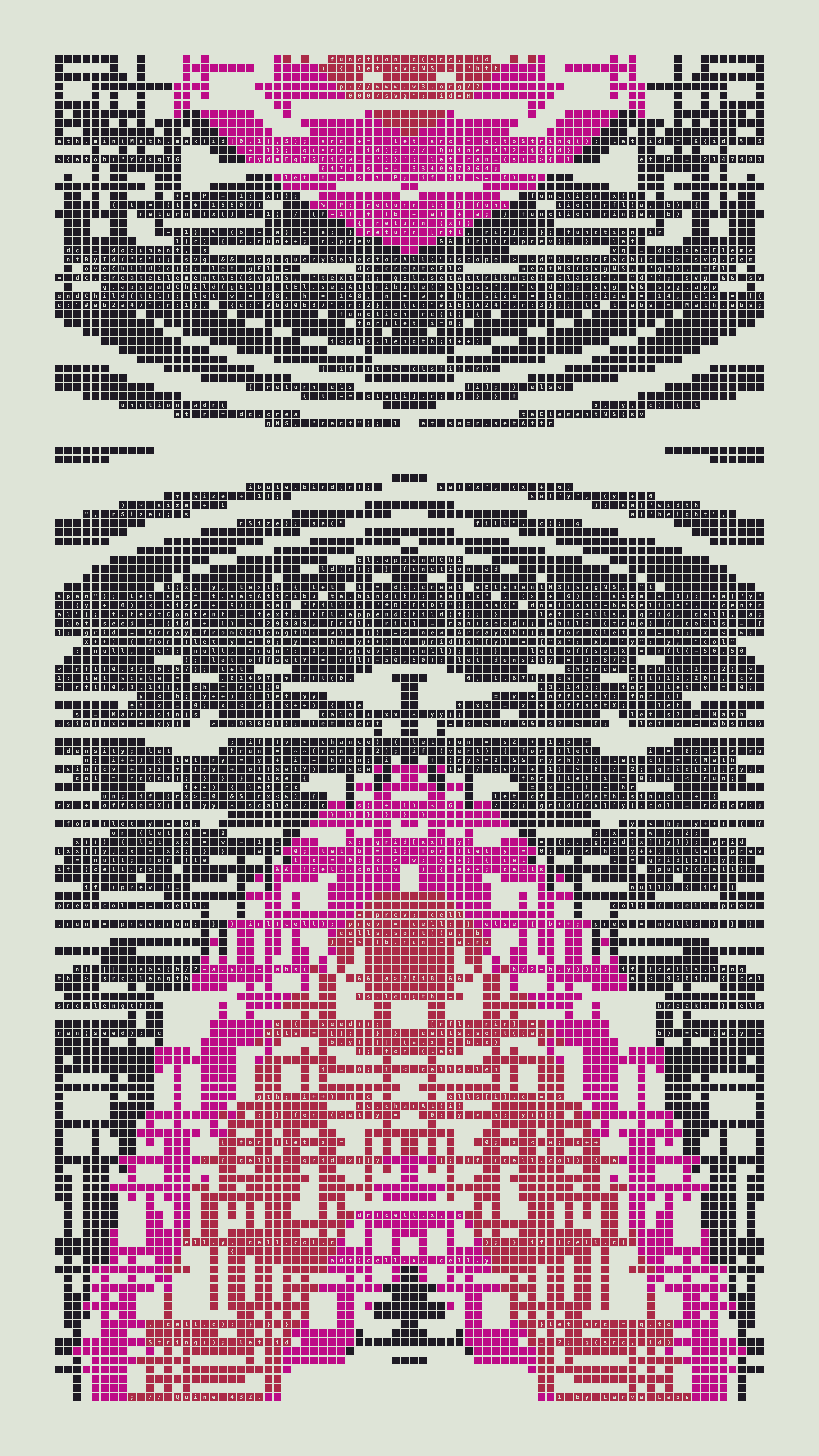 Quine #432 — Generation 1 (poster)