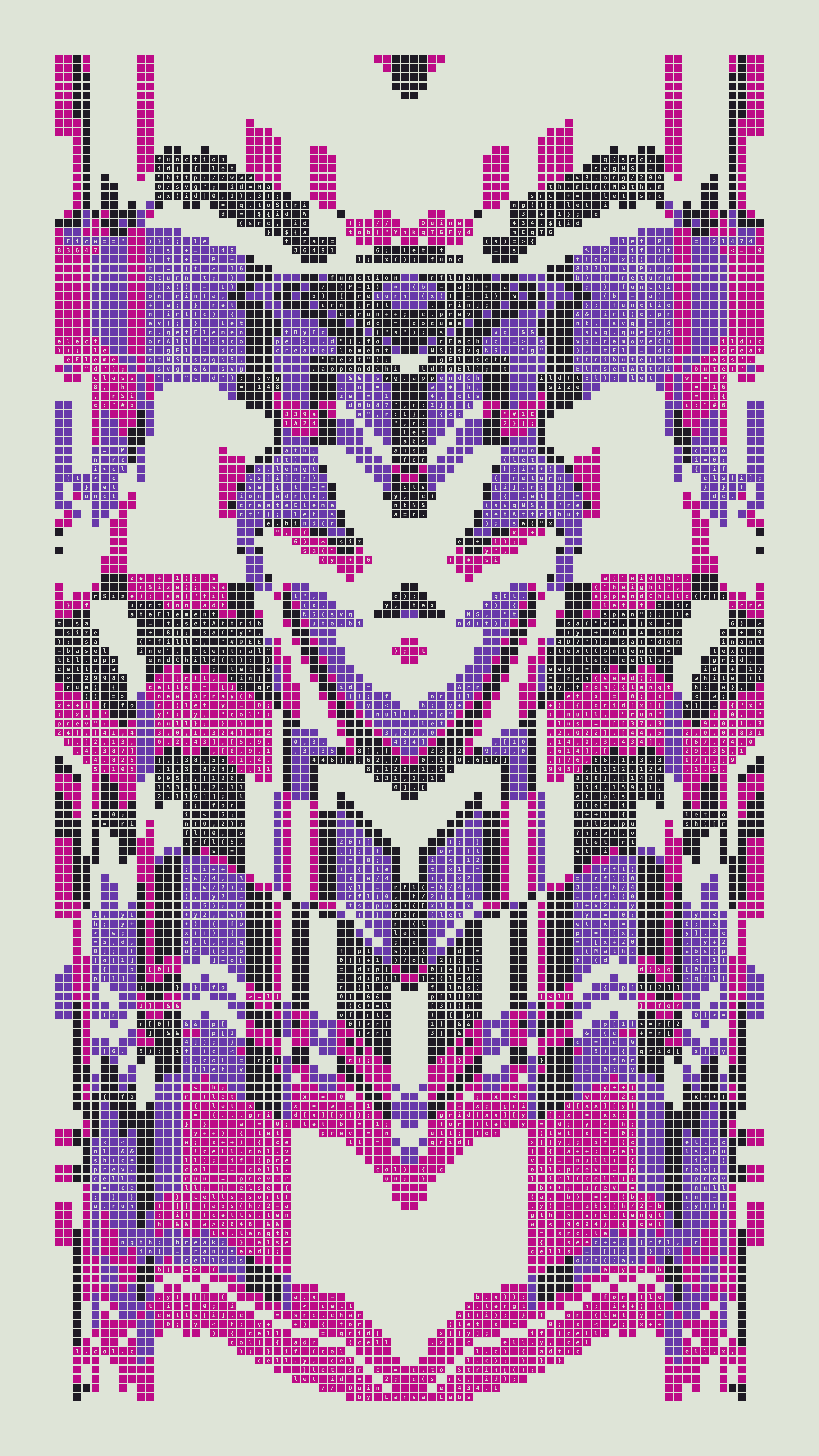 Quine #434 — Generation 1 (poster)