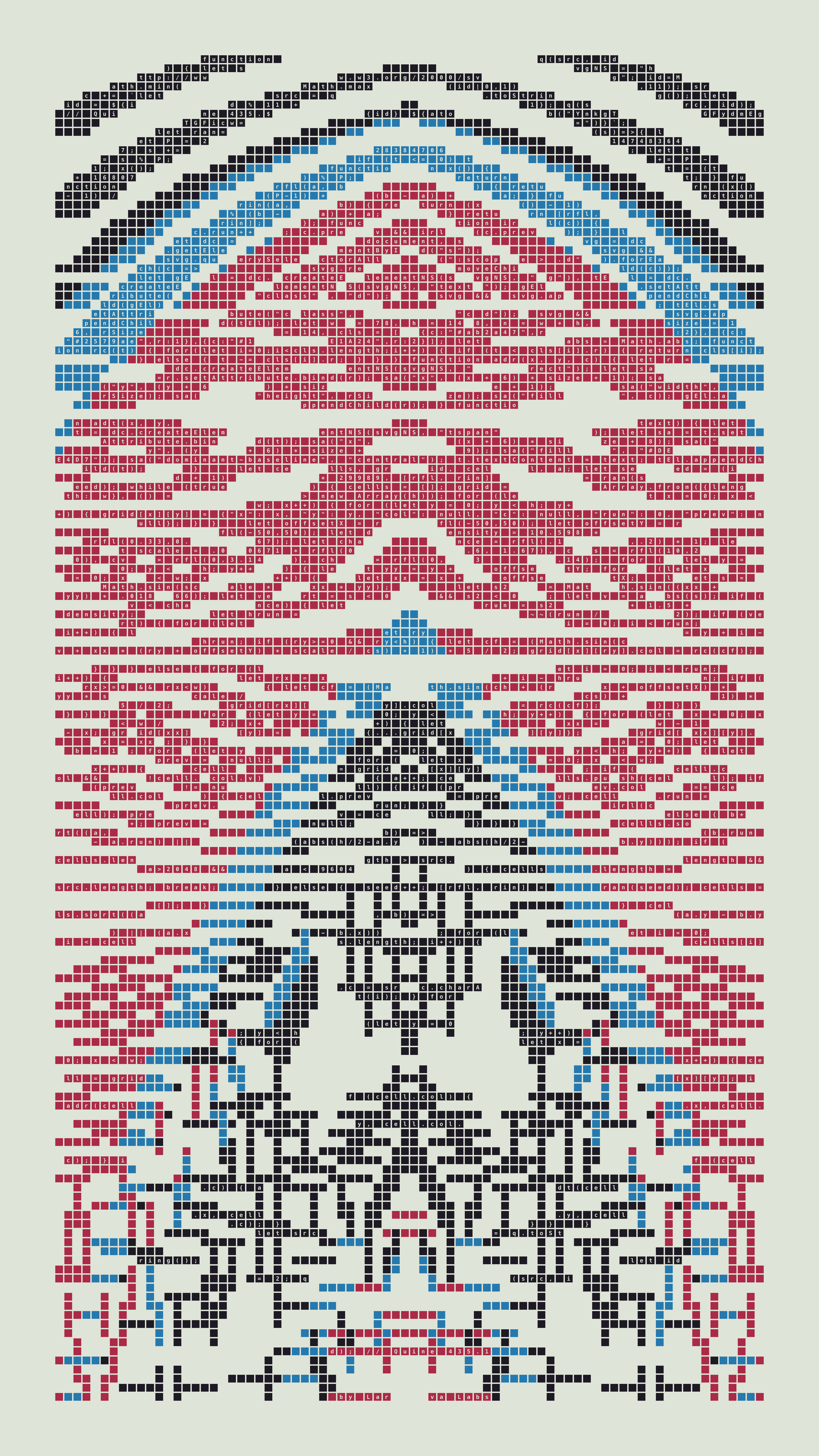 Quine #435 — Generation 1 (poster)