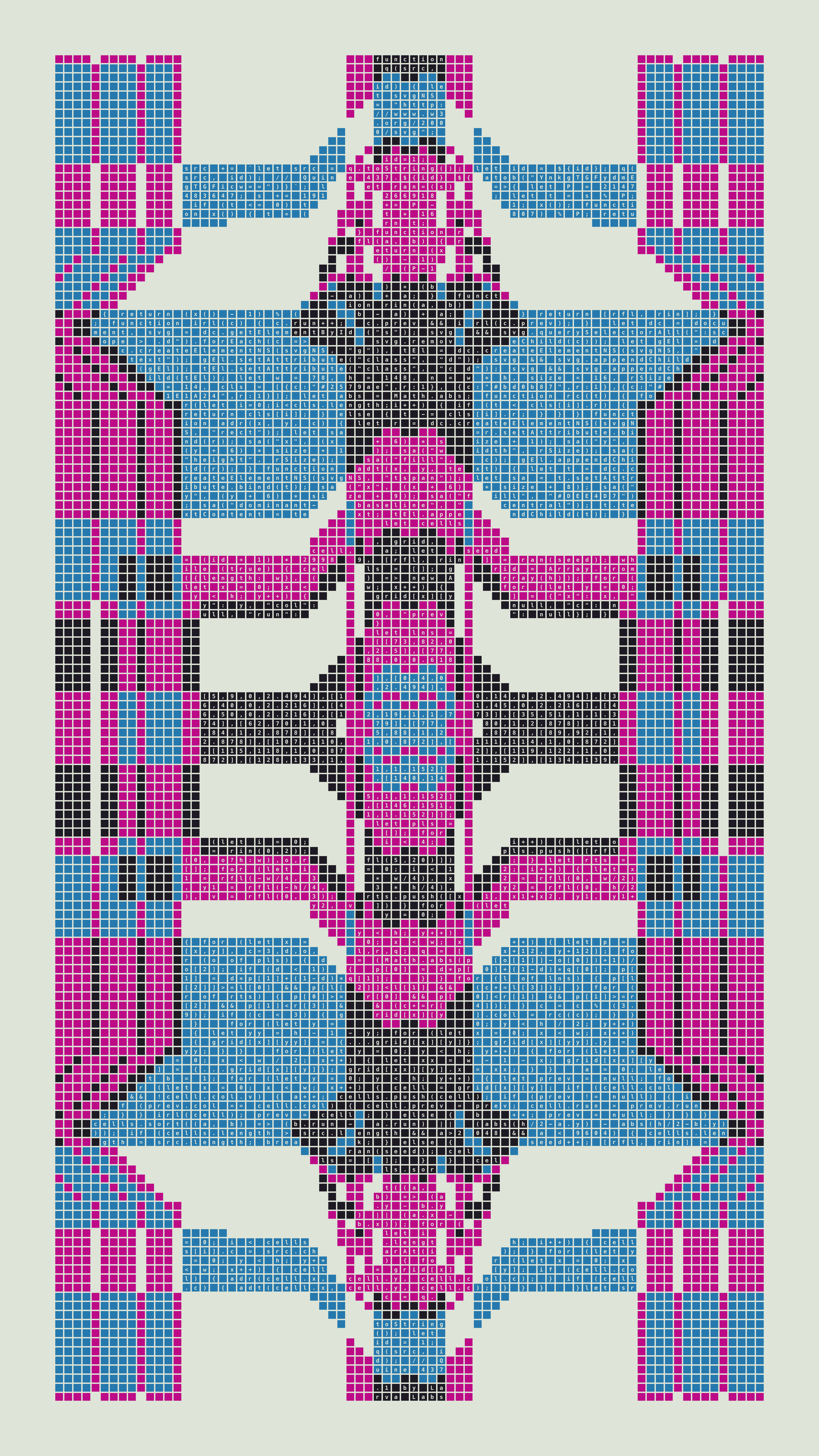 Quine #437 — Generation 1 (poster)