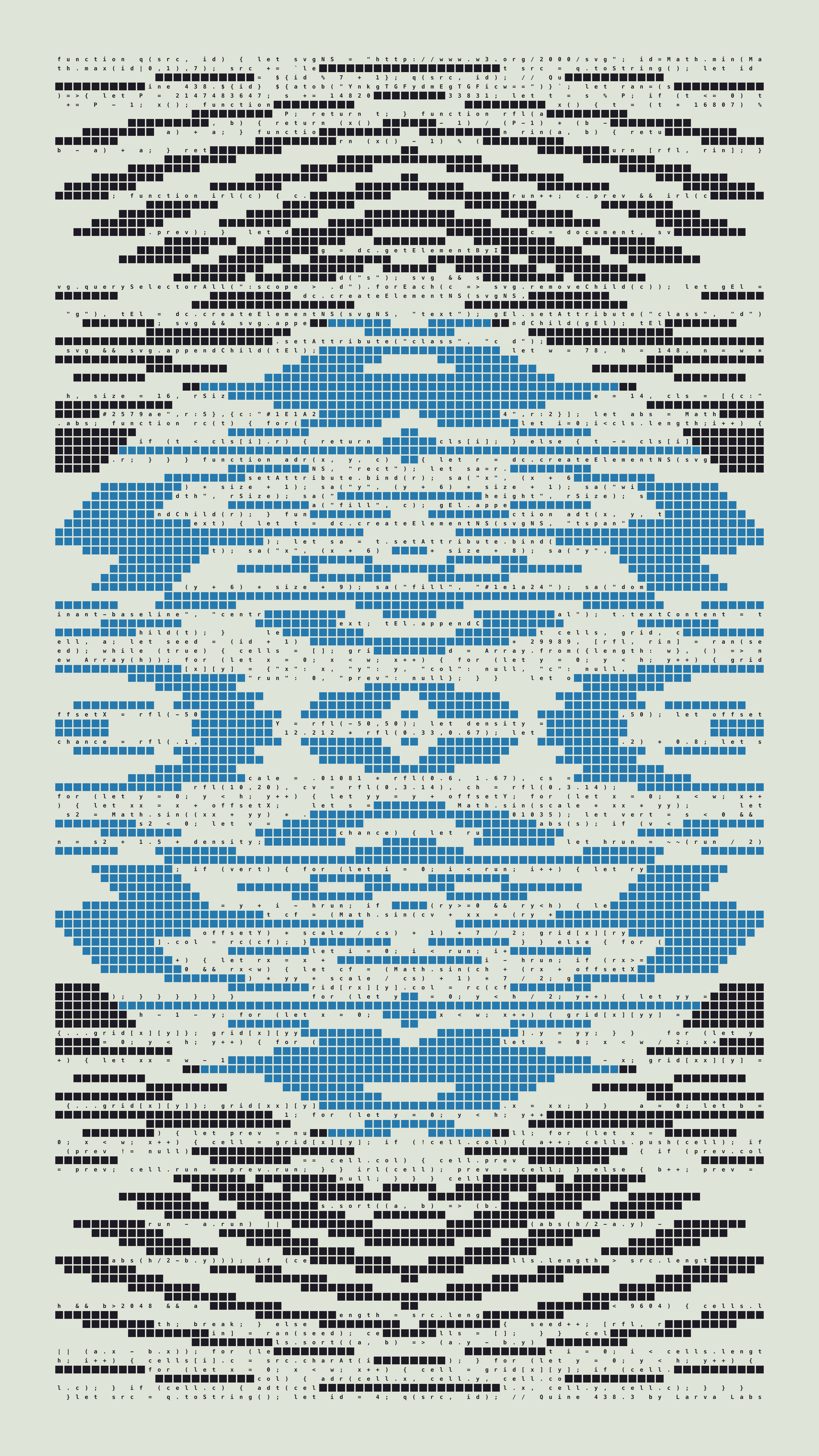 Quine #438 — Generation 3