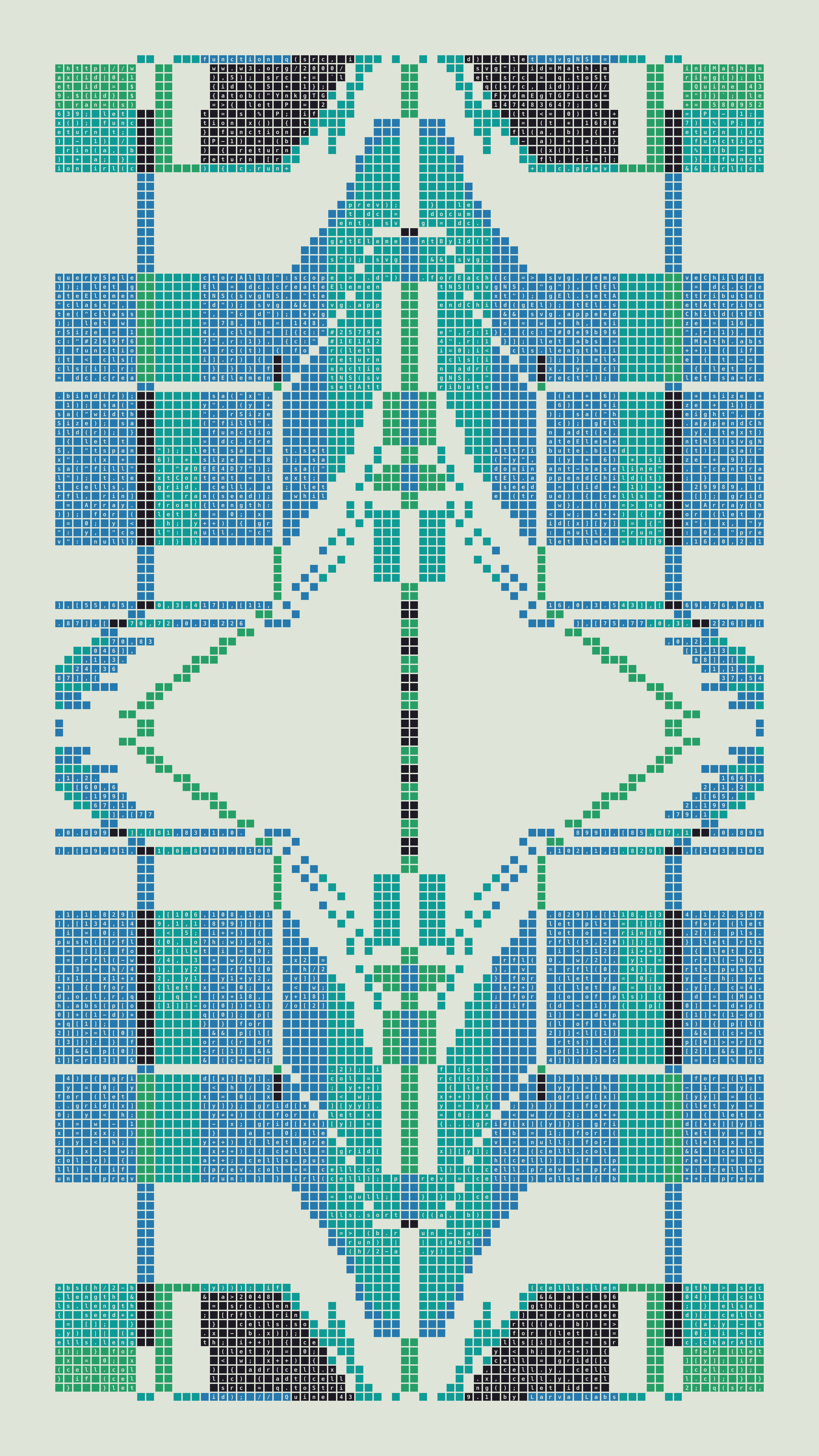 Quine #439 — Generation 1 (poster)