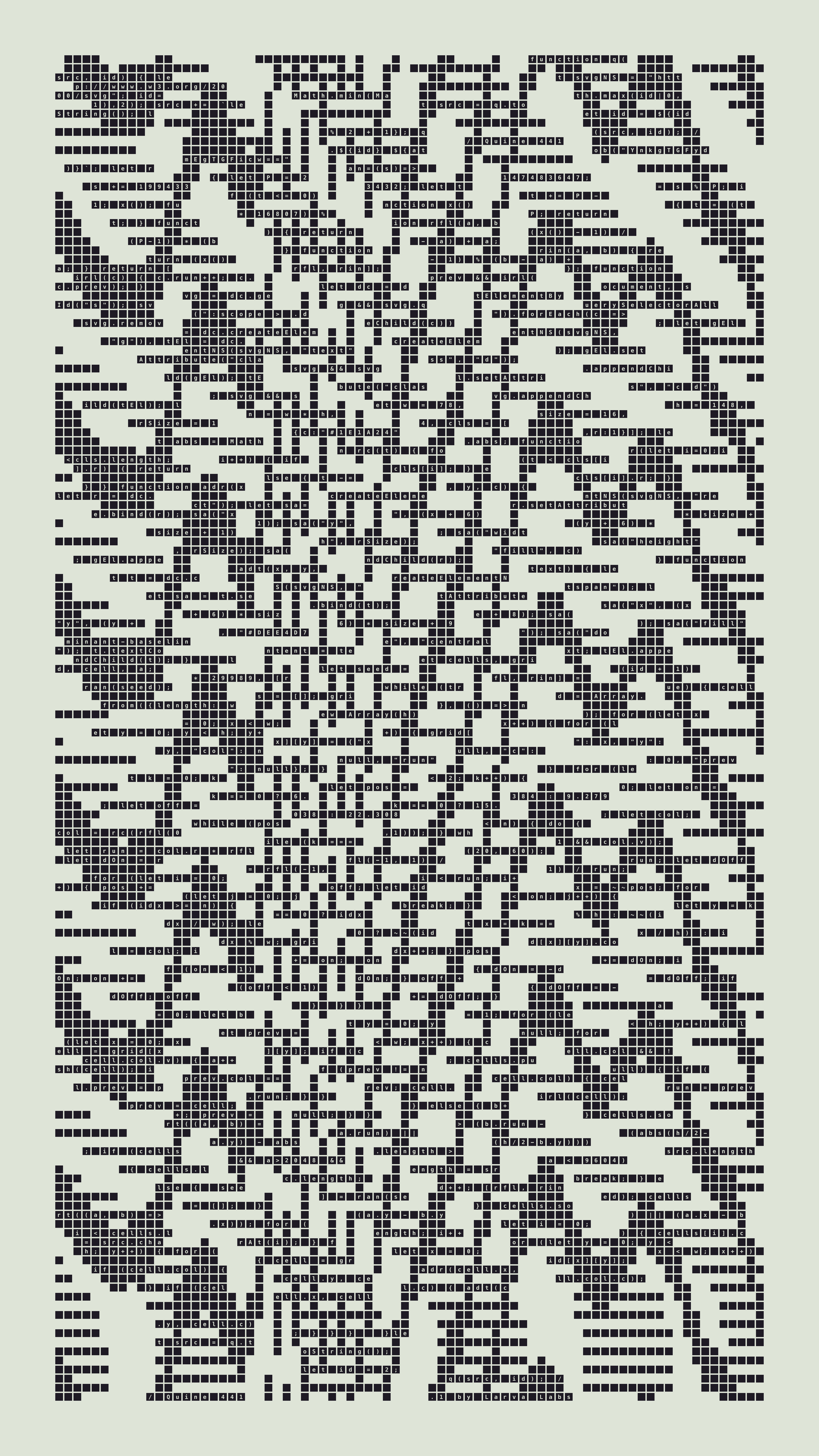 Quine #441 — Generation 1 (poster)