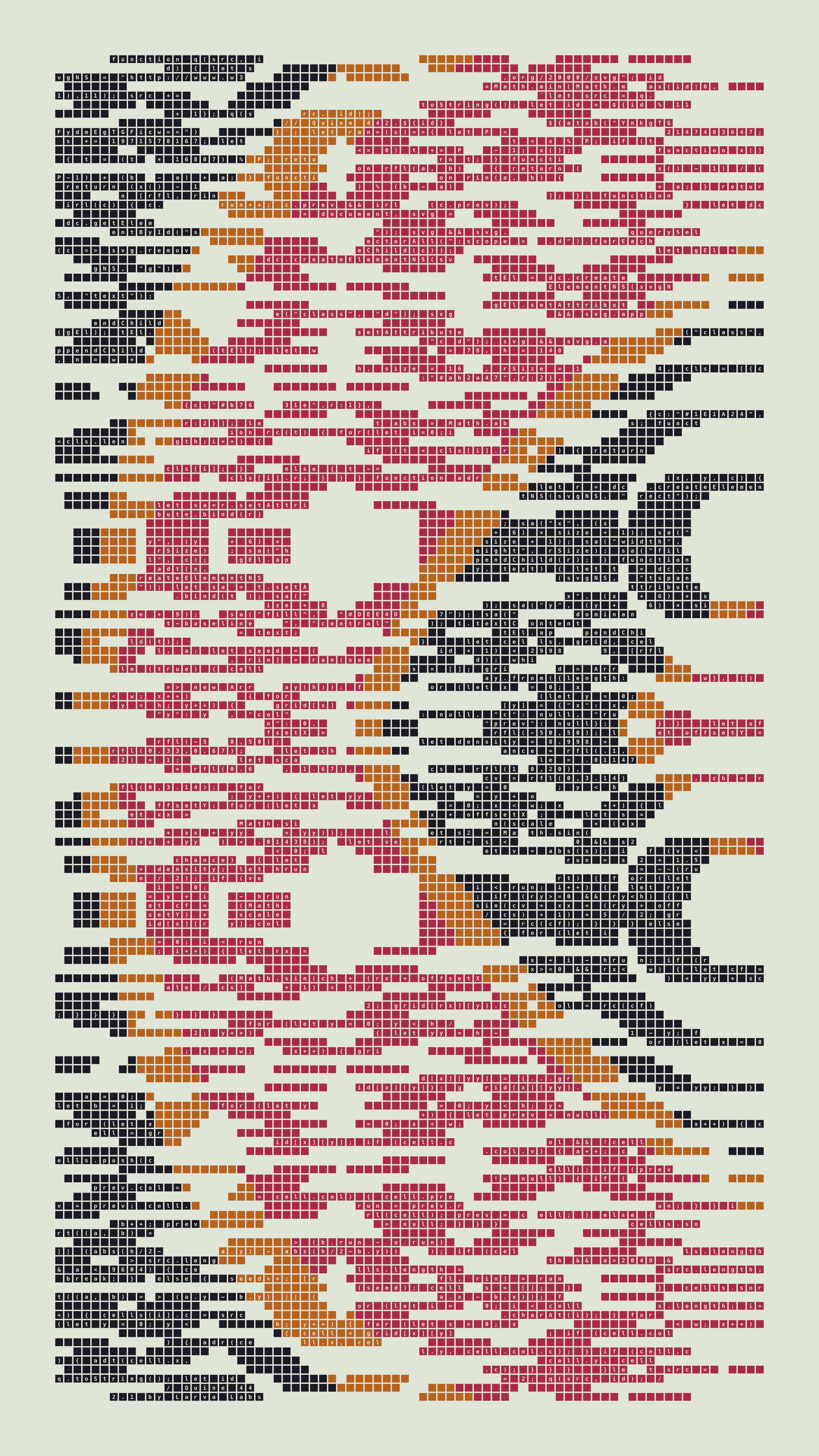 Quine #442 — Generation 1 (poster)