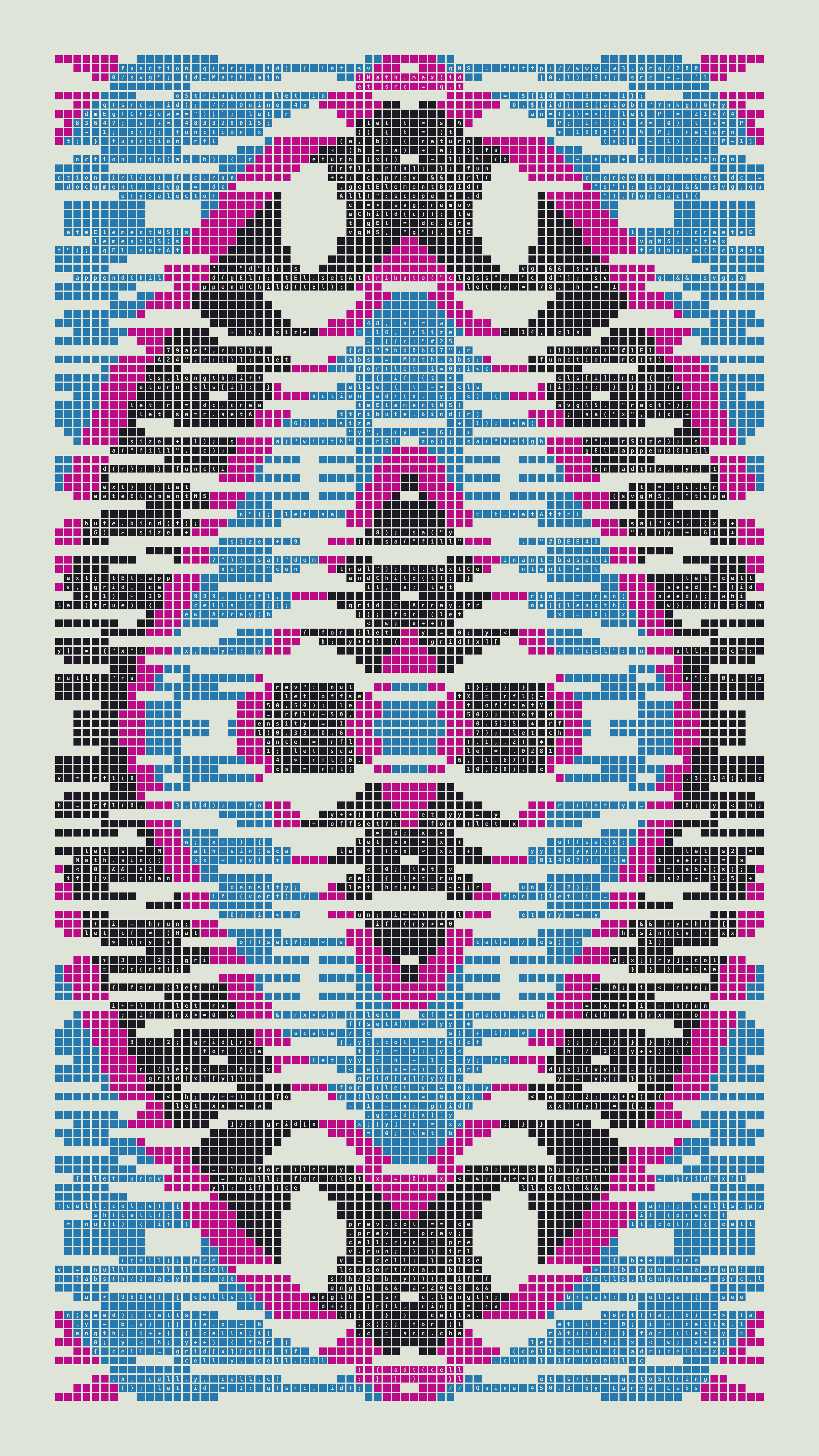 Quine #450 — Generation 3 (poster)