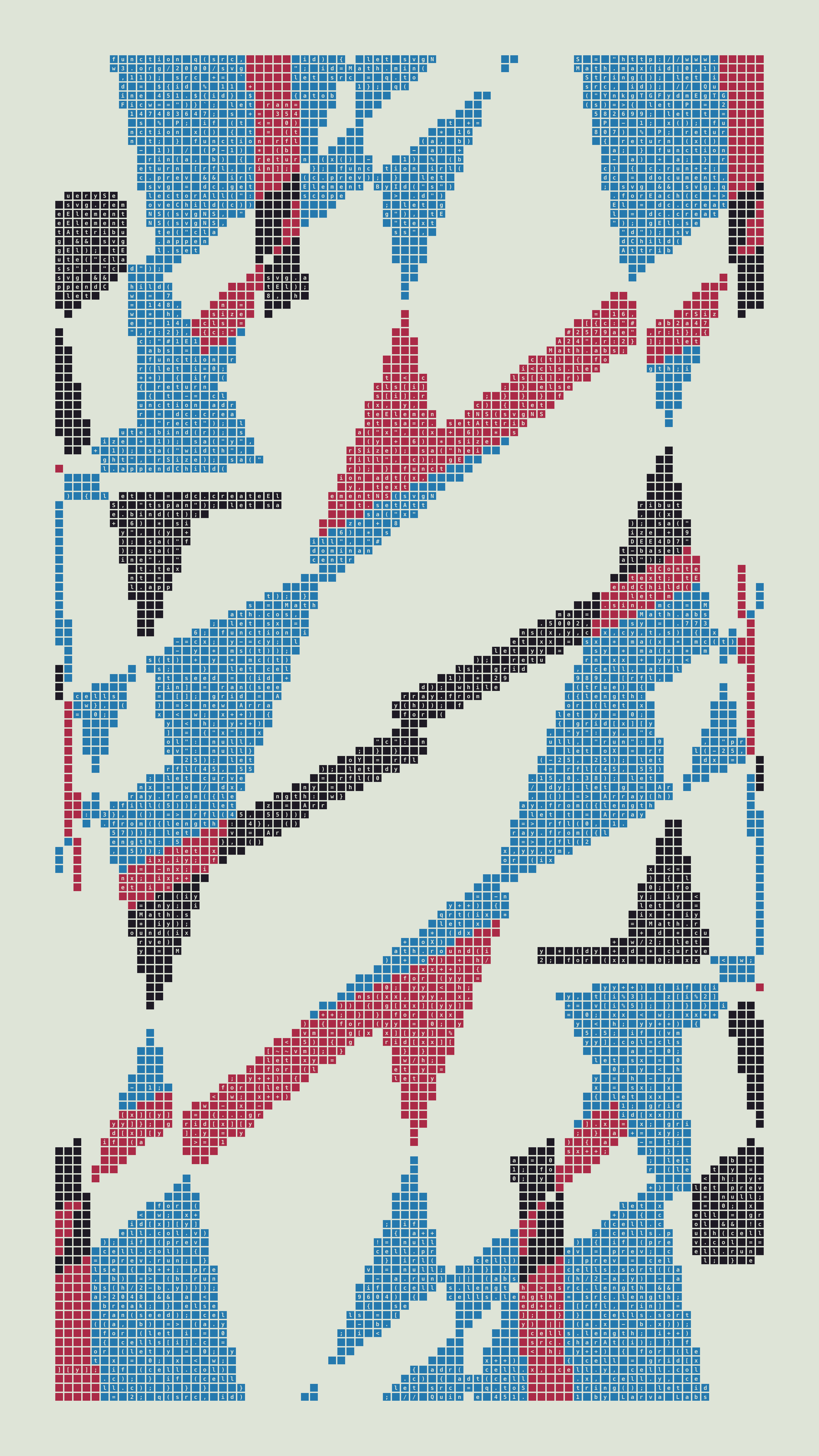Quine #451 — Generation 1 (poster)