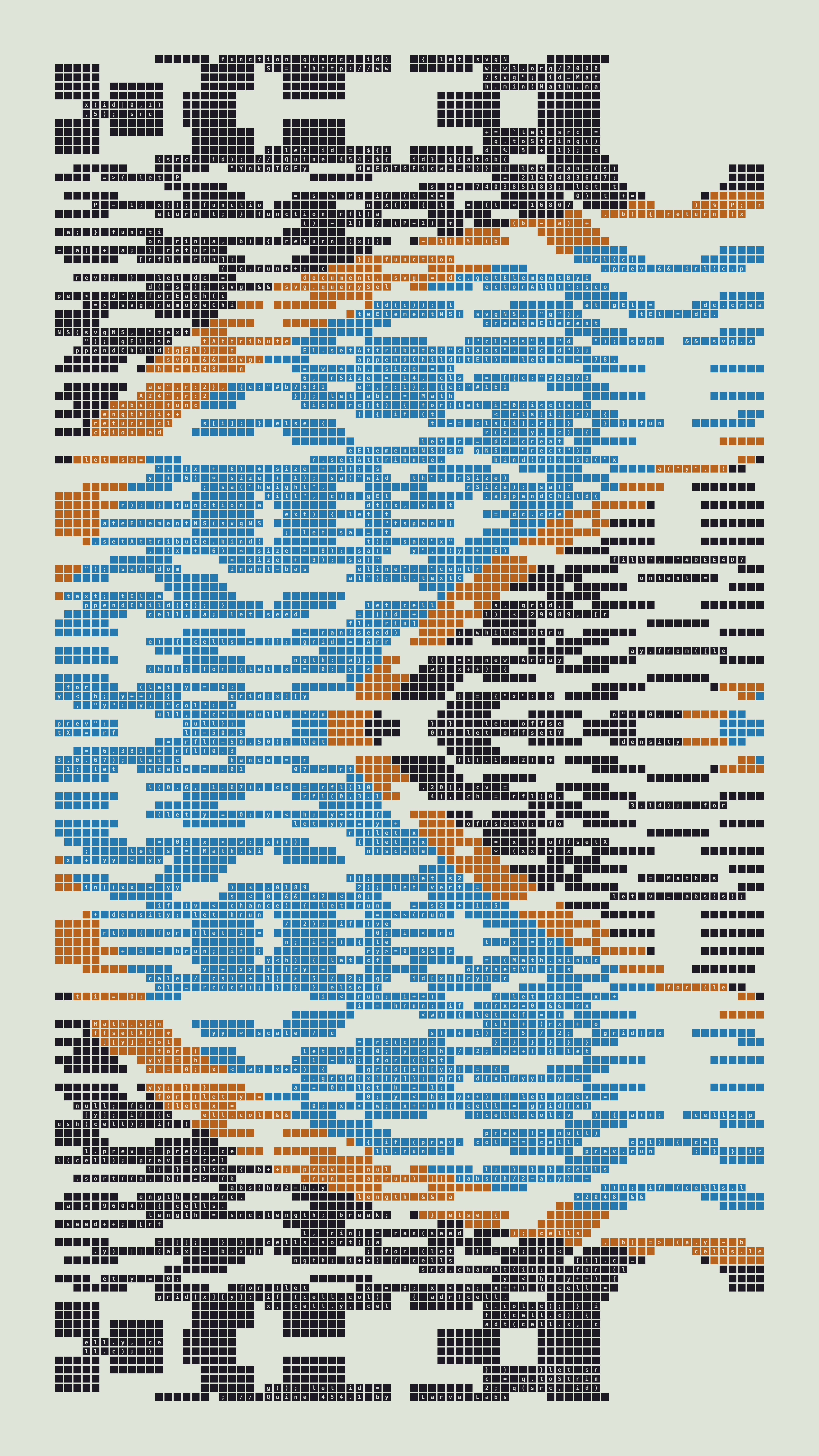 Quine #454 — Generation 1 (poster)