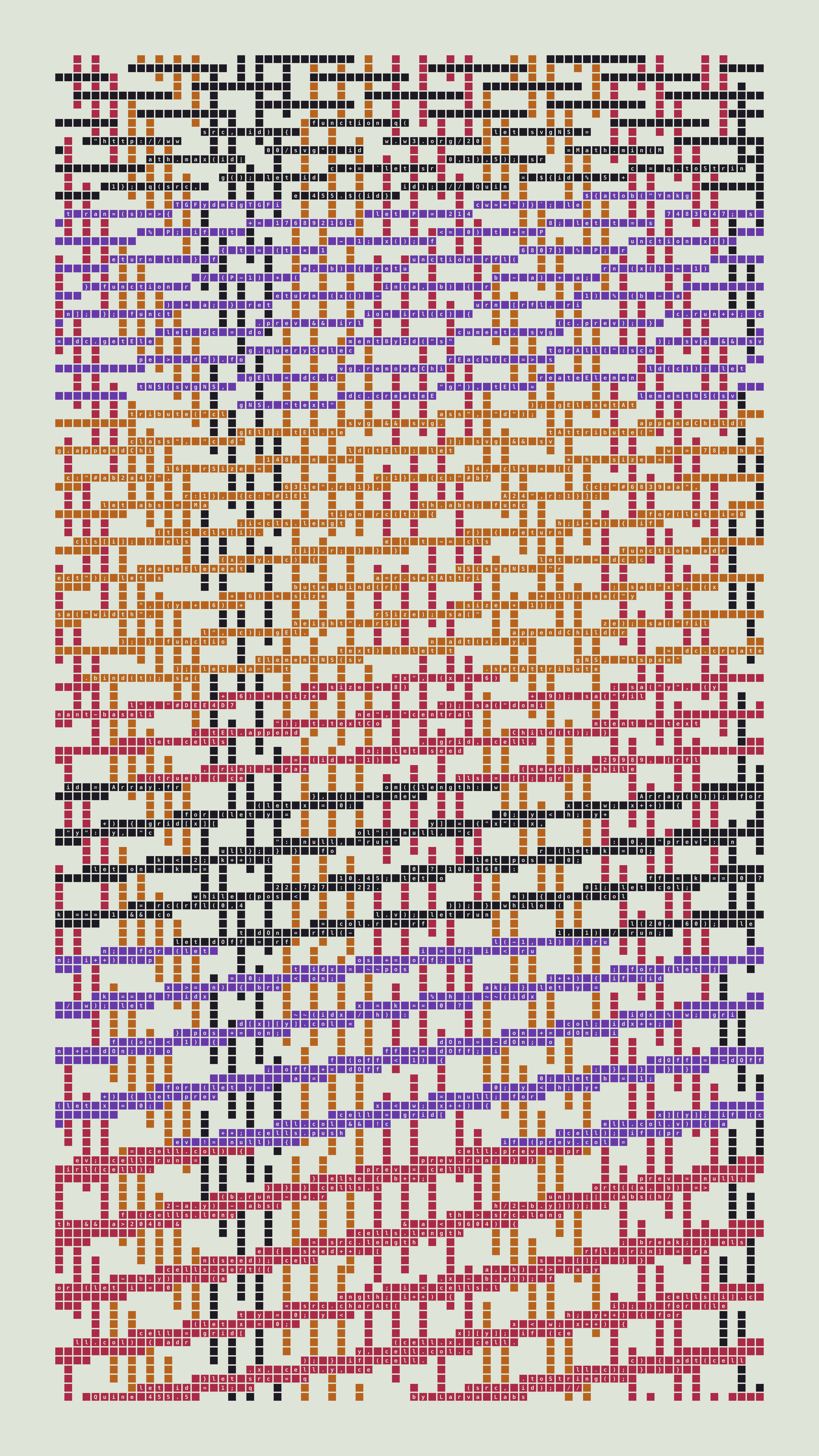 Quine #455 — Generation 5 (poster)