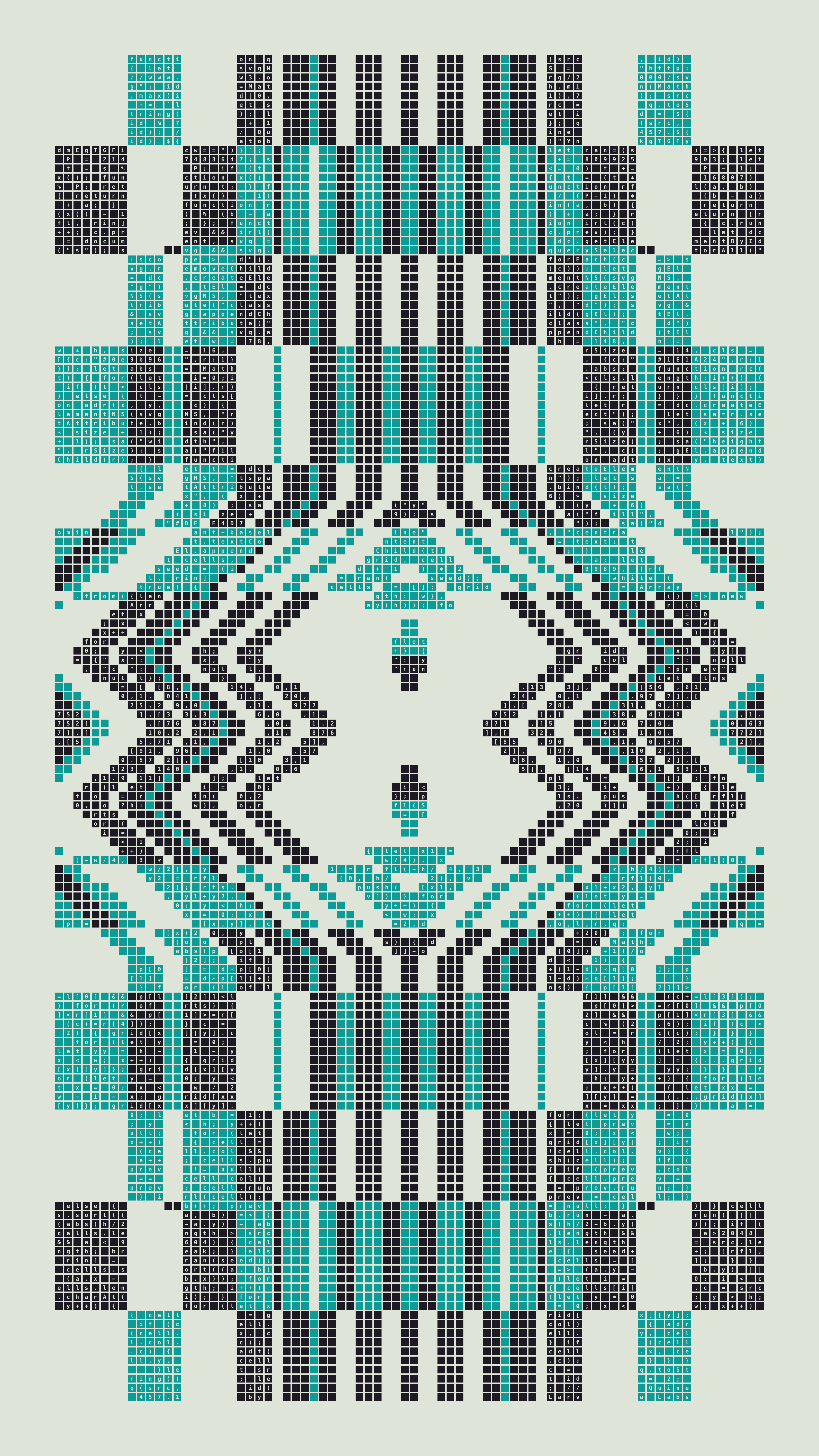 Quine #457 — Generation 1 (poster)