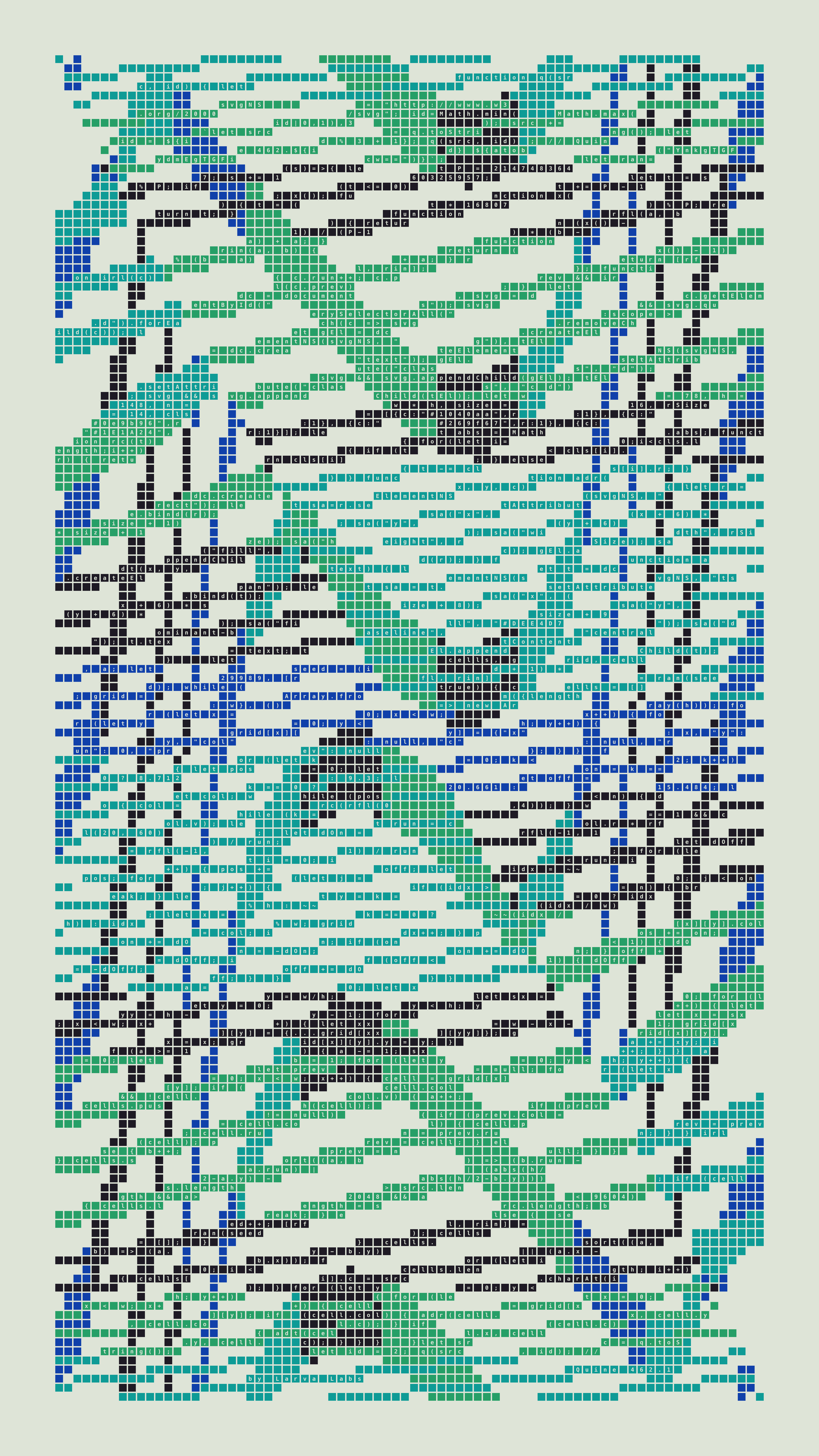 Quine #462 — Generation 1 (poster)