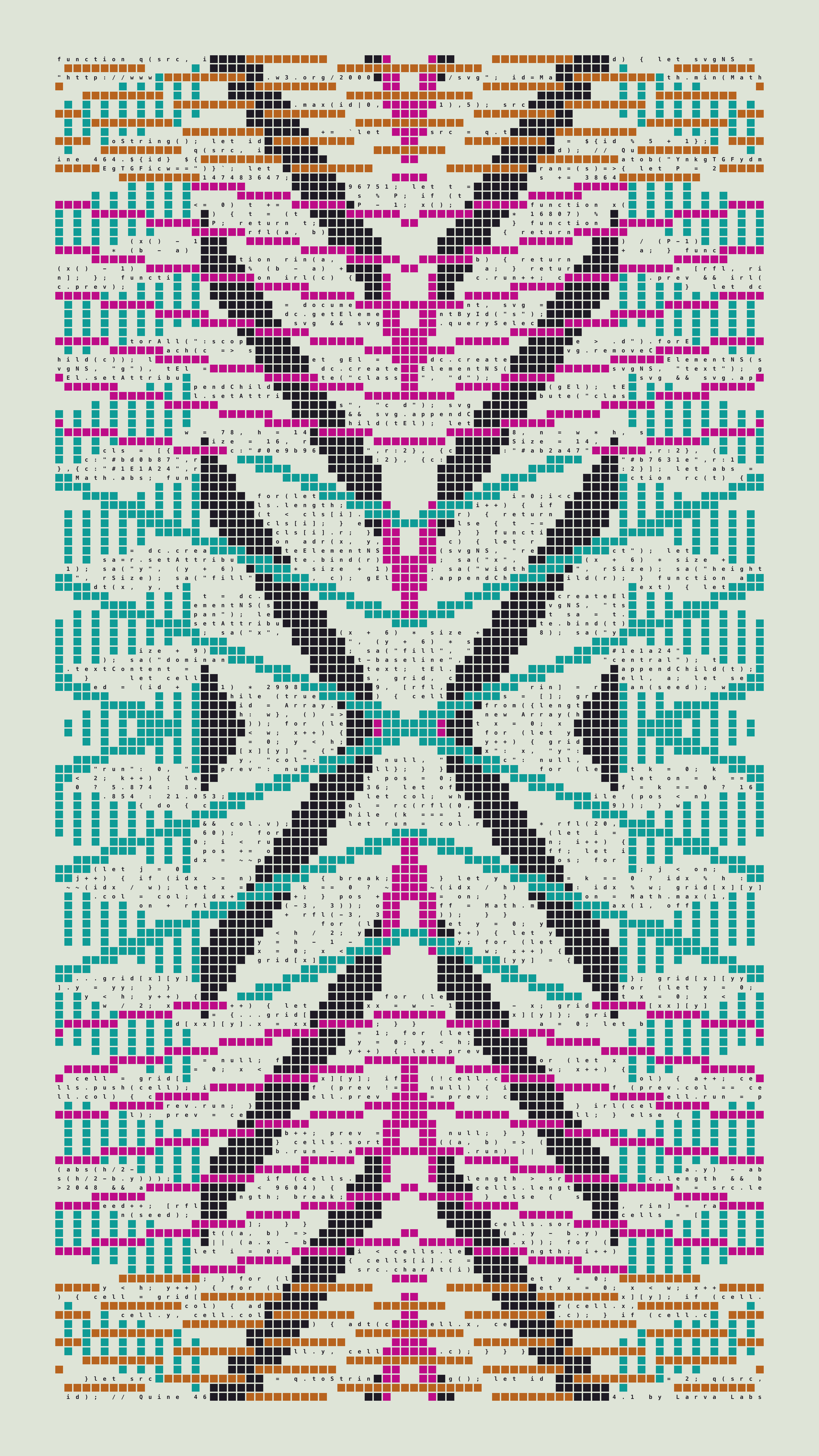 Quine #464 — Generation 1 (poster)