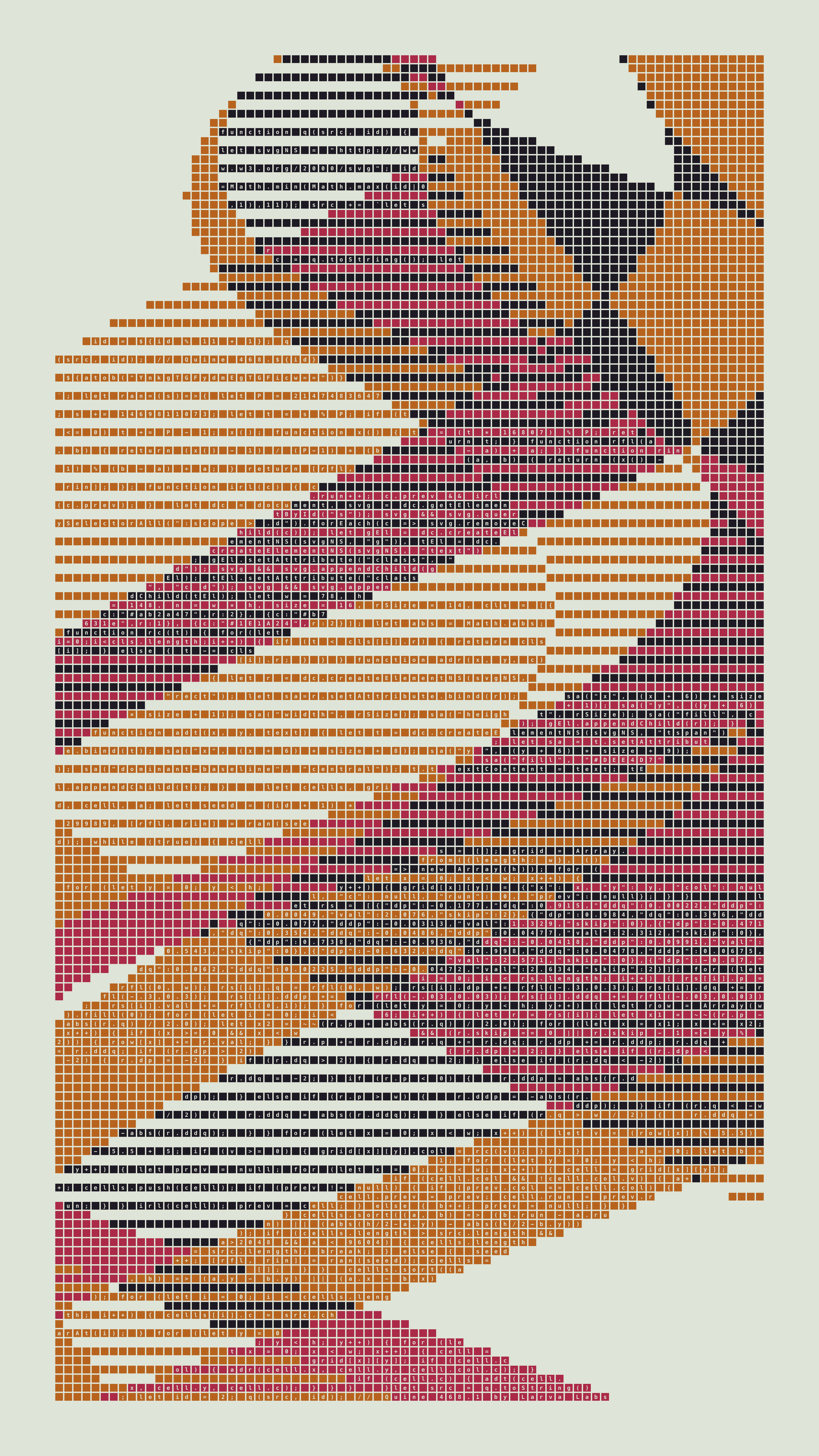 Quine #468 — Generation 1 (poster)