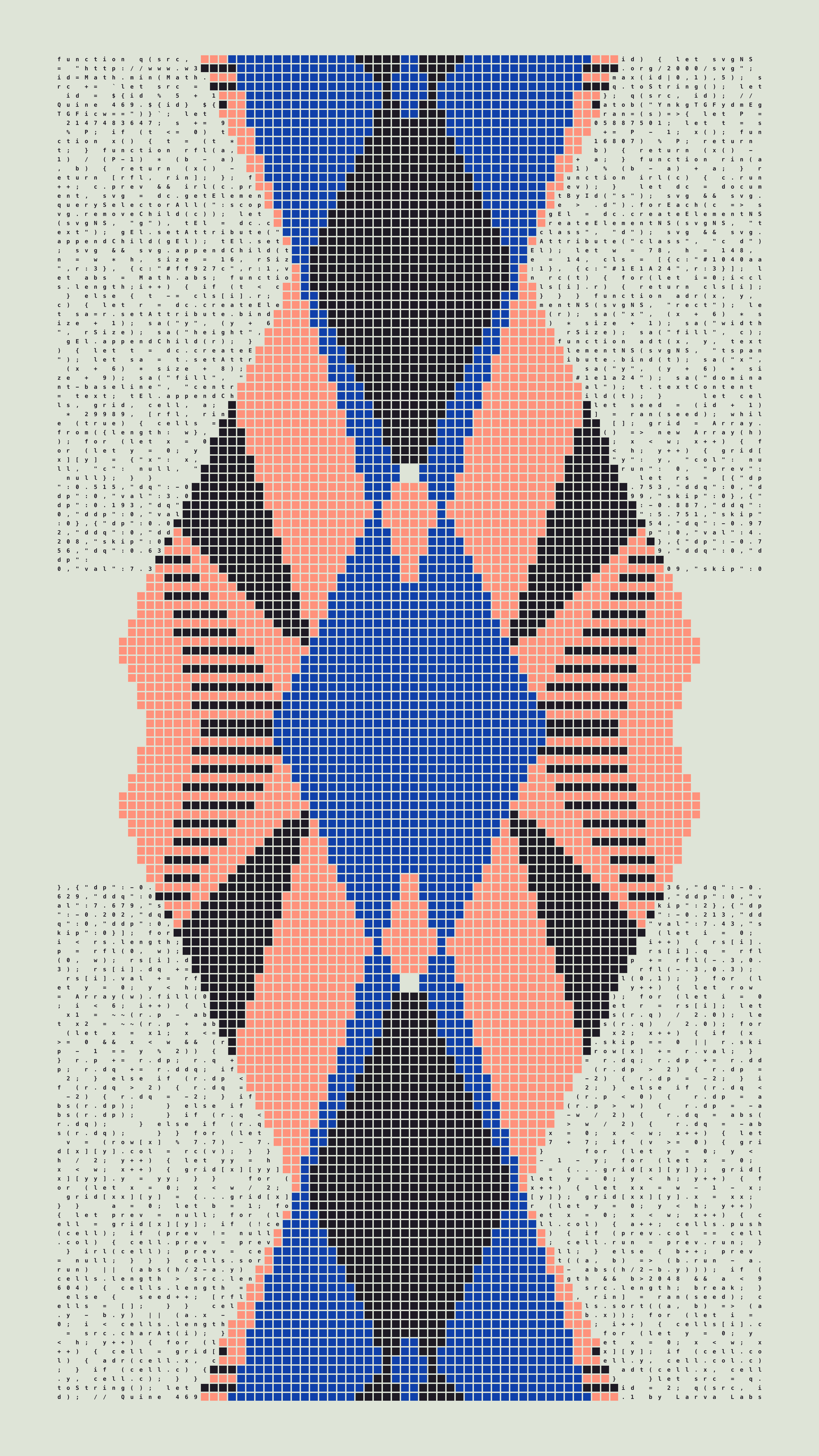 Quine #469 — Generation 1 (poster)