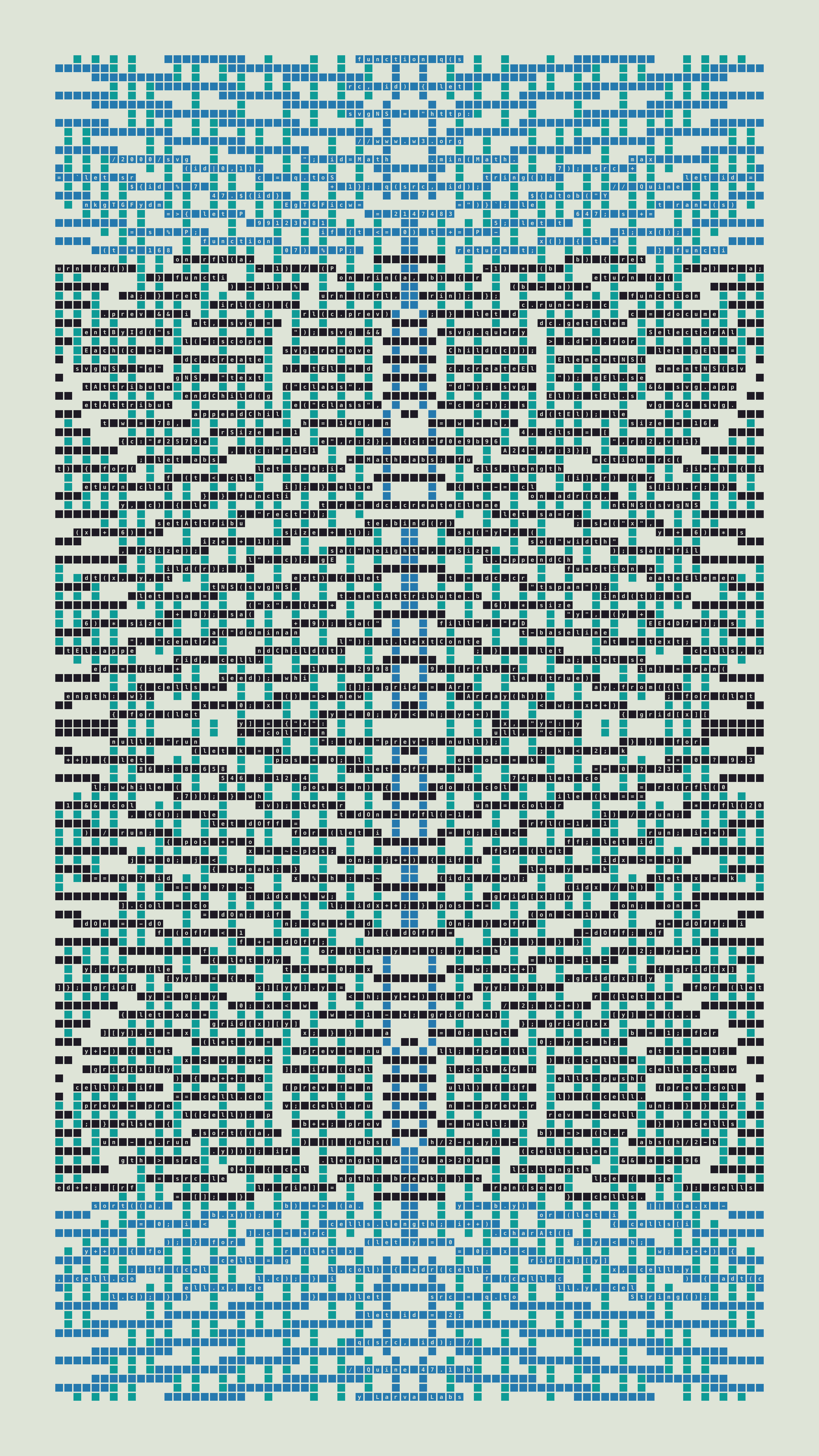 Quine #47 — Generation 1 (poster)