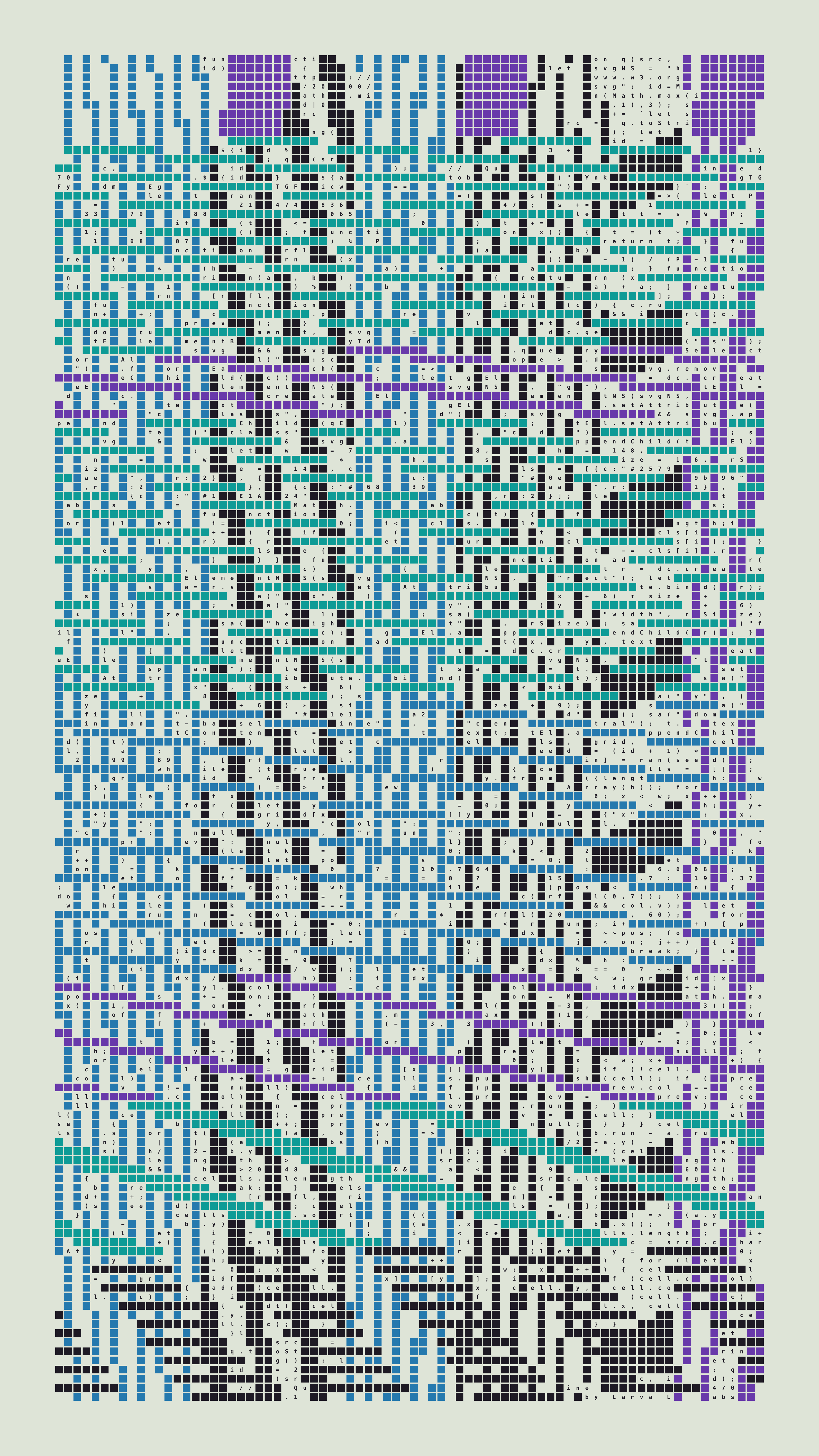 Quine #470 — Generation 1 (poster)