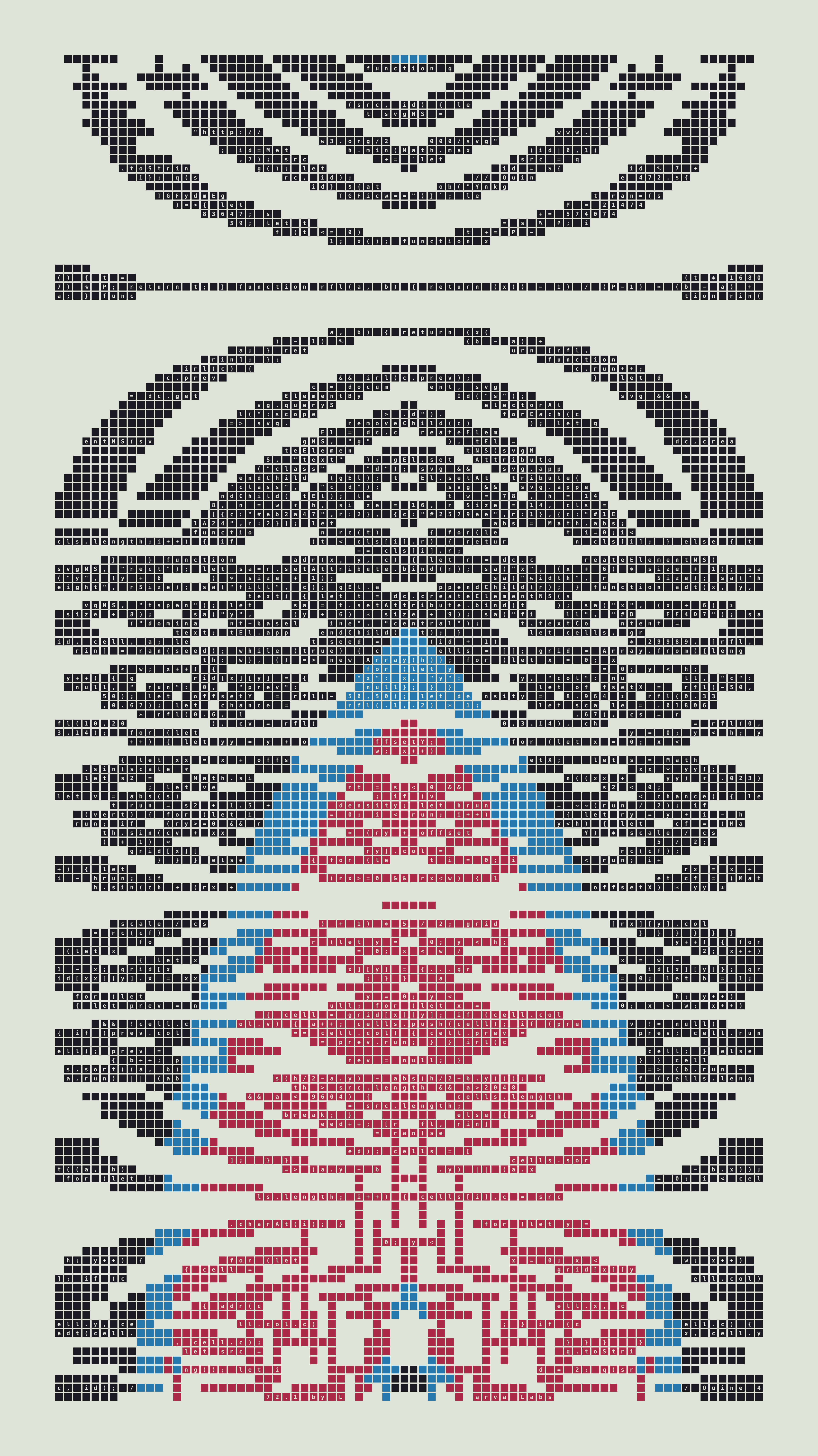 Quine #472 — Generation 1 (poster)